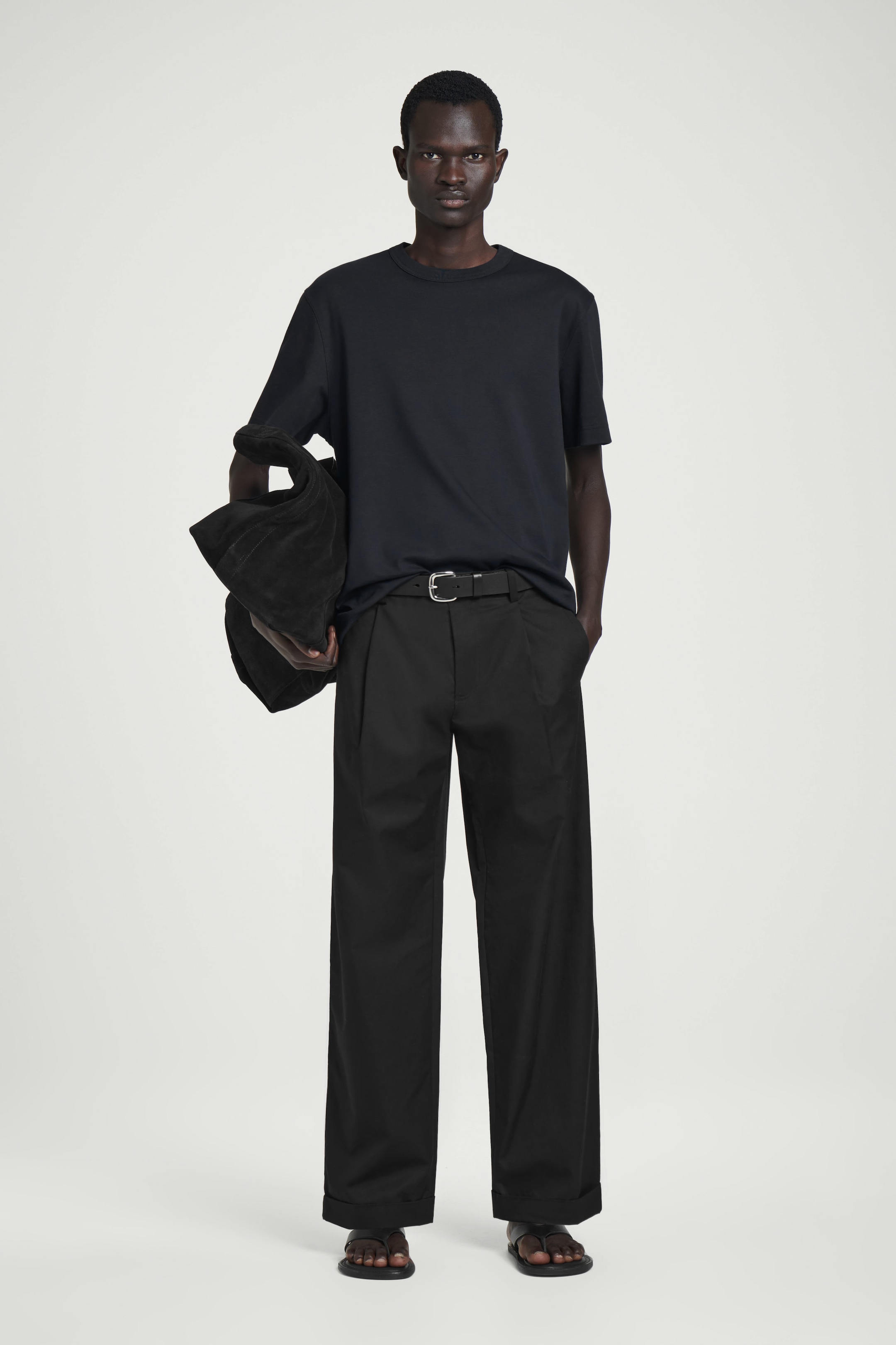INTERLOCK COTTON CREW-NECK T-SHIRT