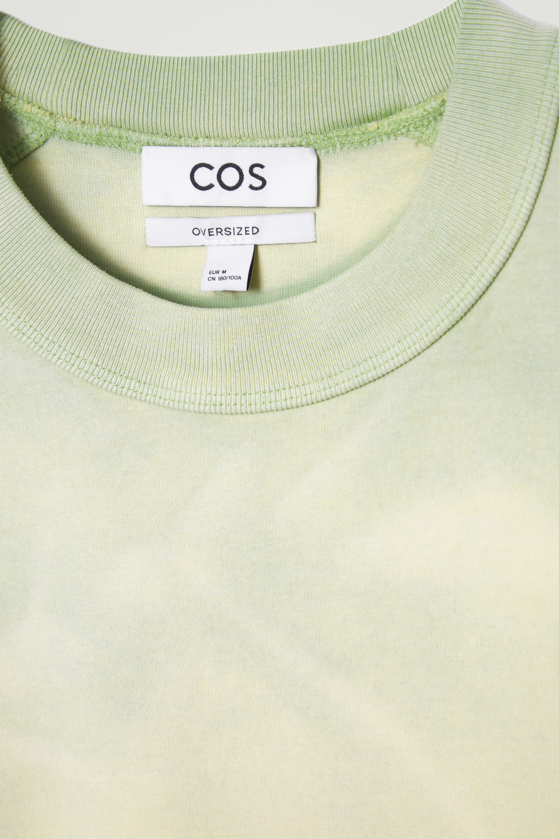 View larger image: OVERSIZED ACID-WASH COTTON T-SHIRT - LIGHT GREEN - Men | H&M GB 2