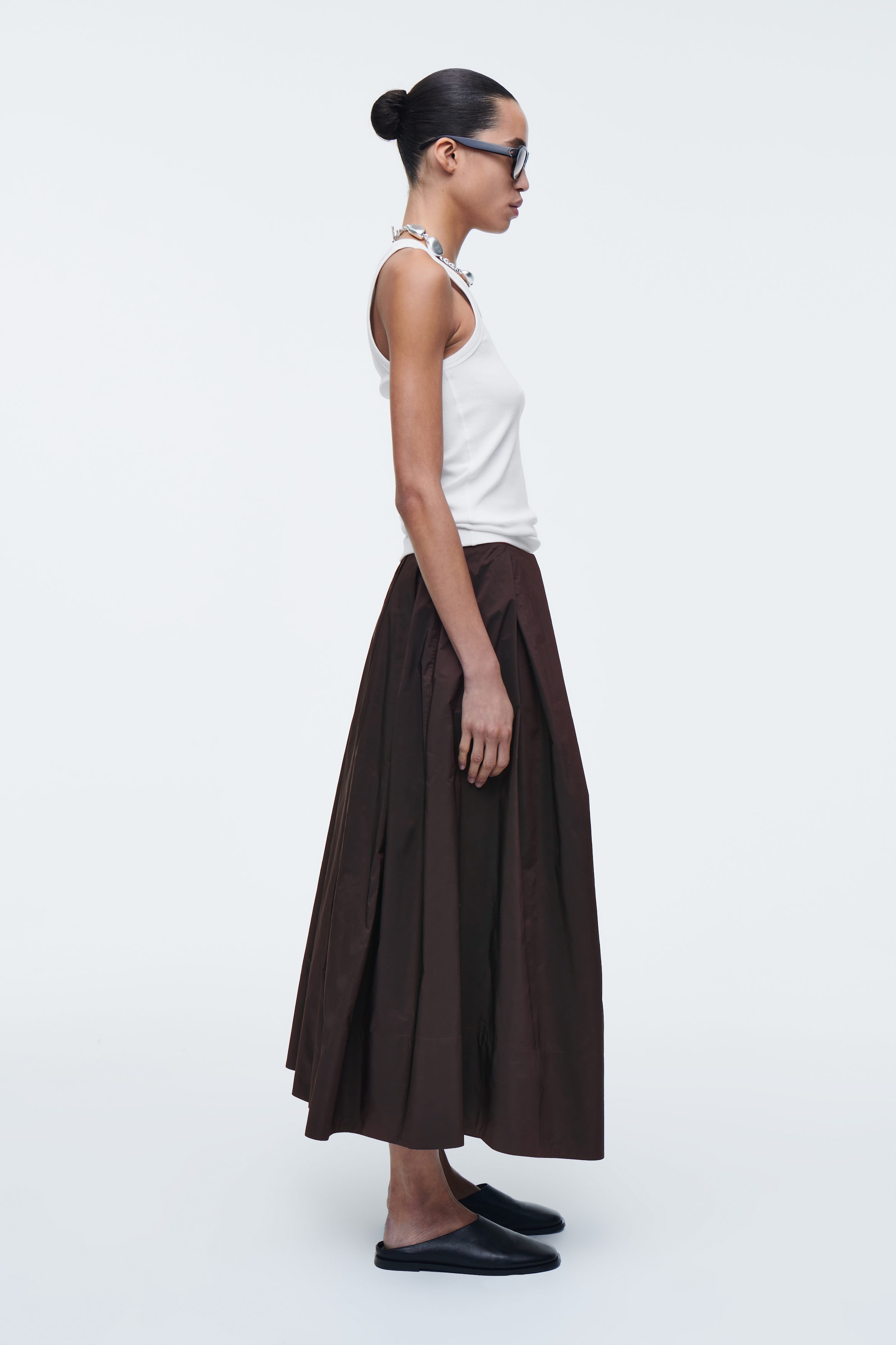 VOLUMINOUS PLEATED CULOTTES