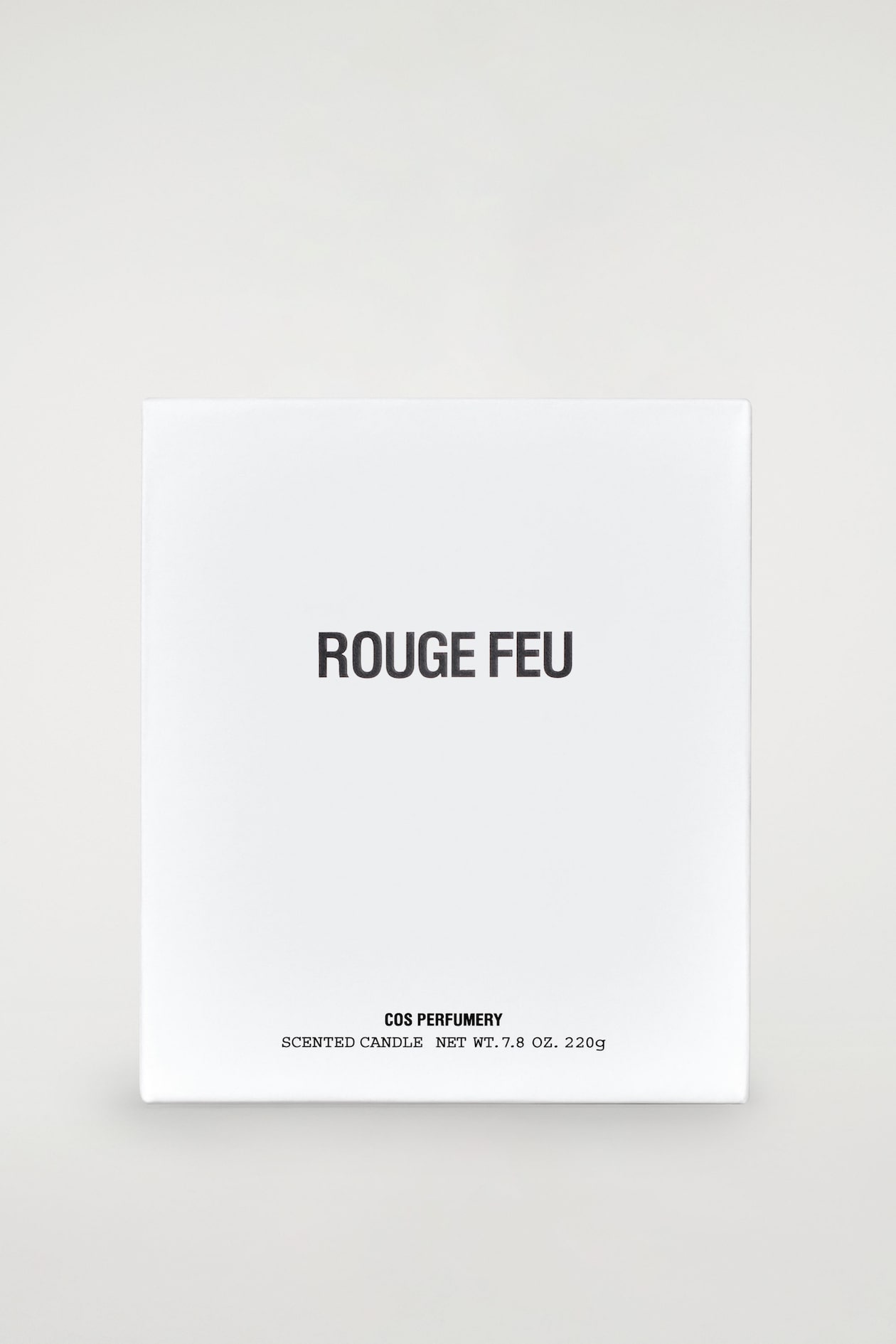 COS CHARITY SCENTED CANDLE, 7.8 OZ — ROUGE FEU