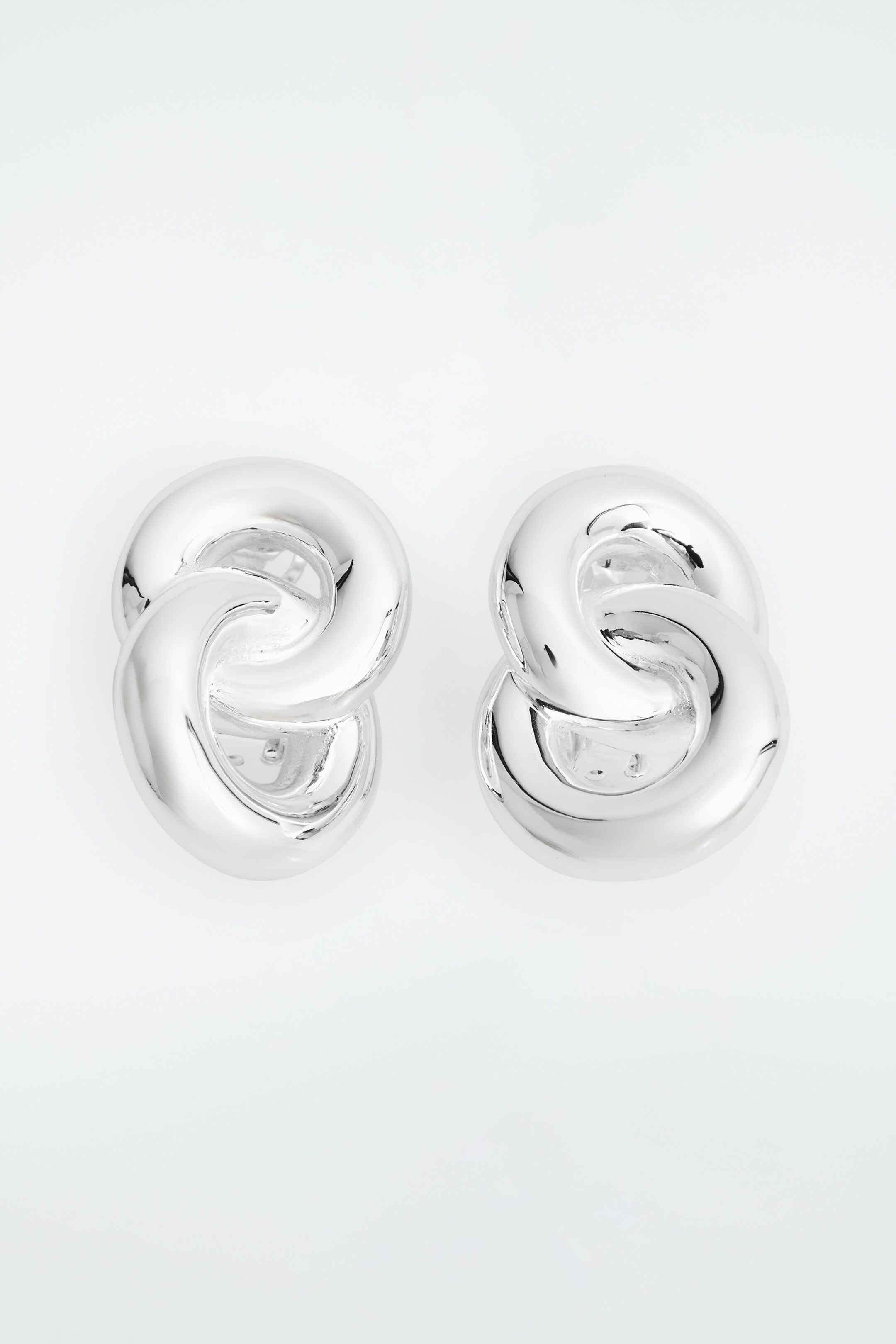 View larger image: DOUBLE-HOOP CLIP-ON EARRINGS - SILVER - Ladies | H&M GB 1