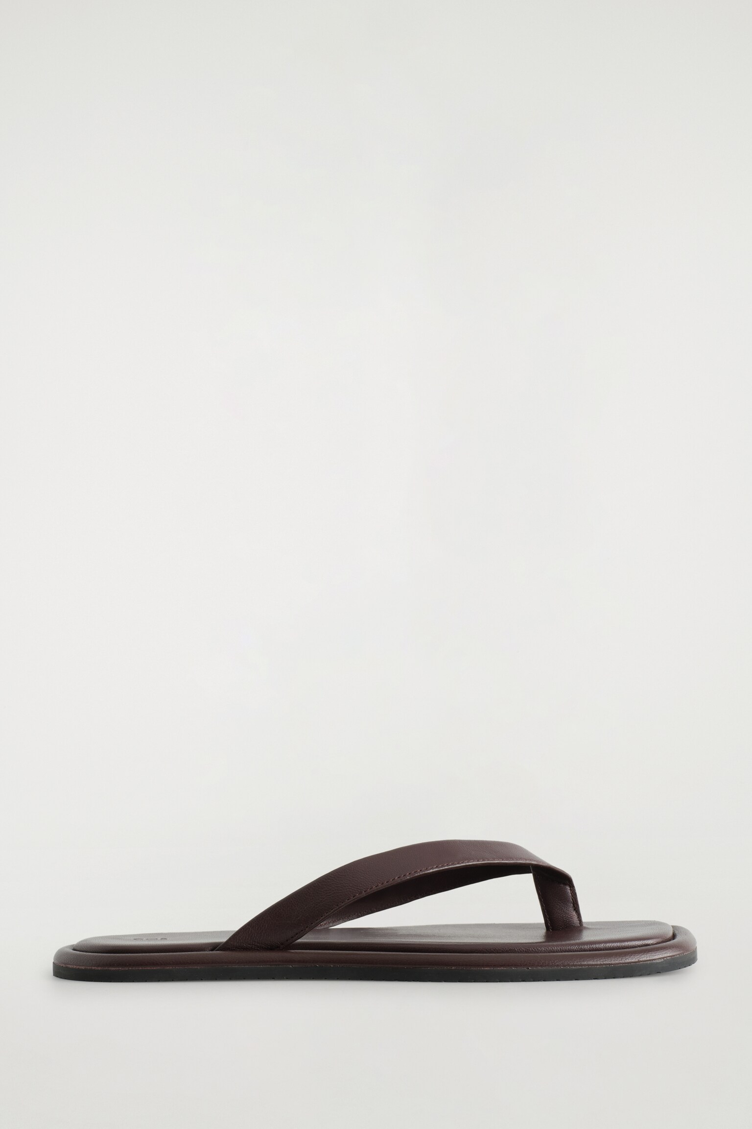 TONGS EN CUIR - BORDEAUX/NOIR/ROUGE - 2