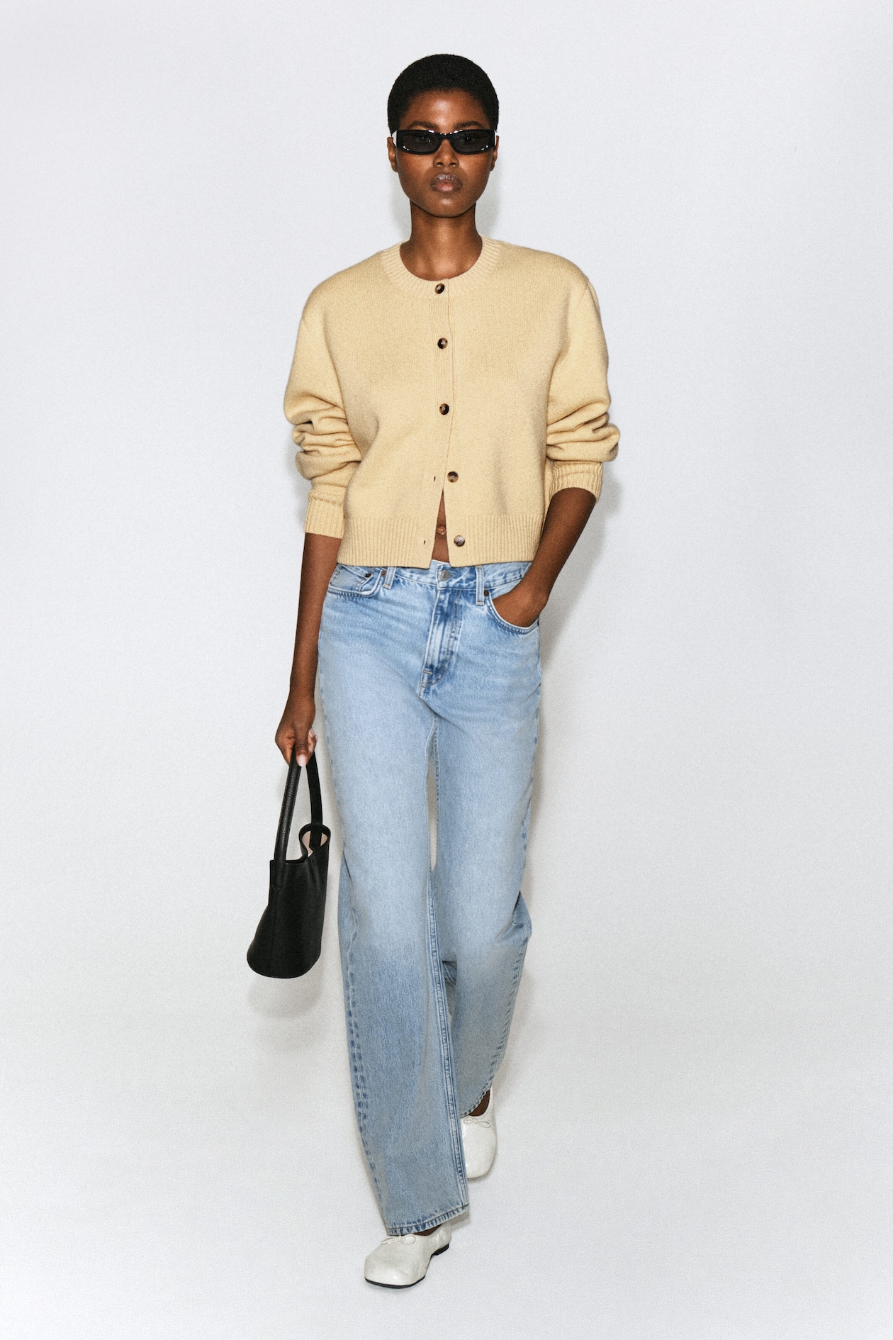 MERINO WOOL SWEATER — BUTTER YELLOW