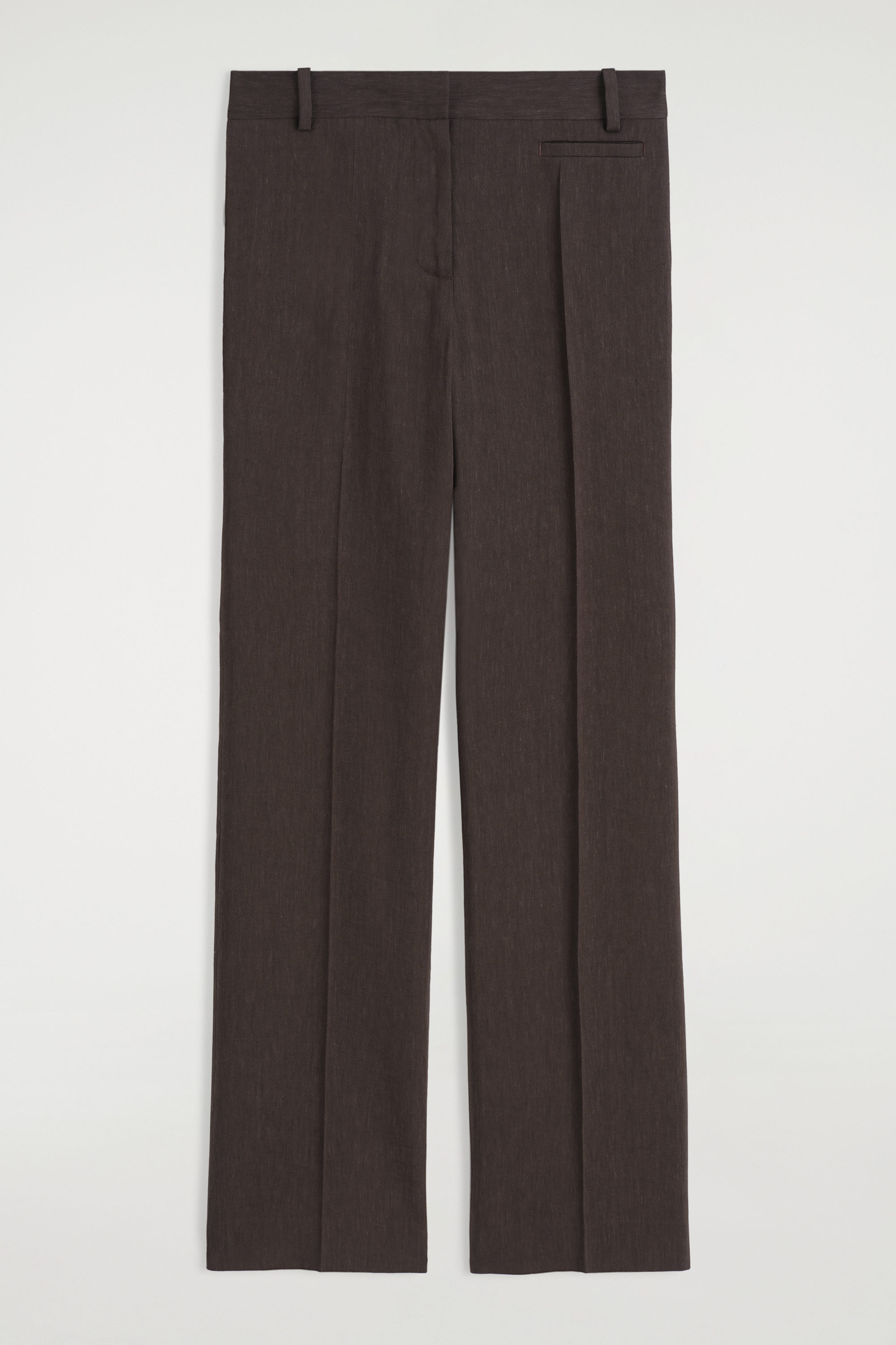PANTALONI A PORTAFOGLIO IN LANA CON CINTURA - NERO | COS