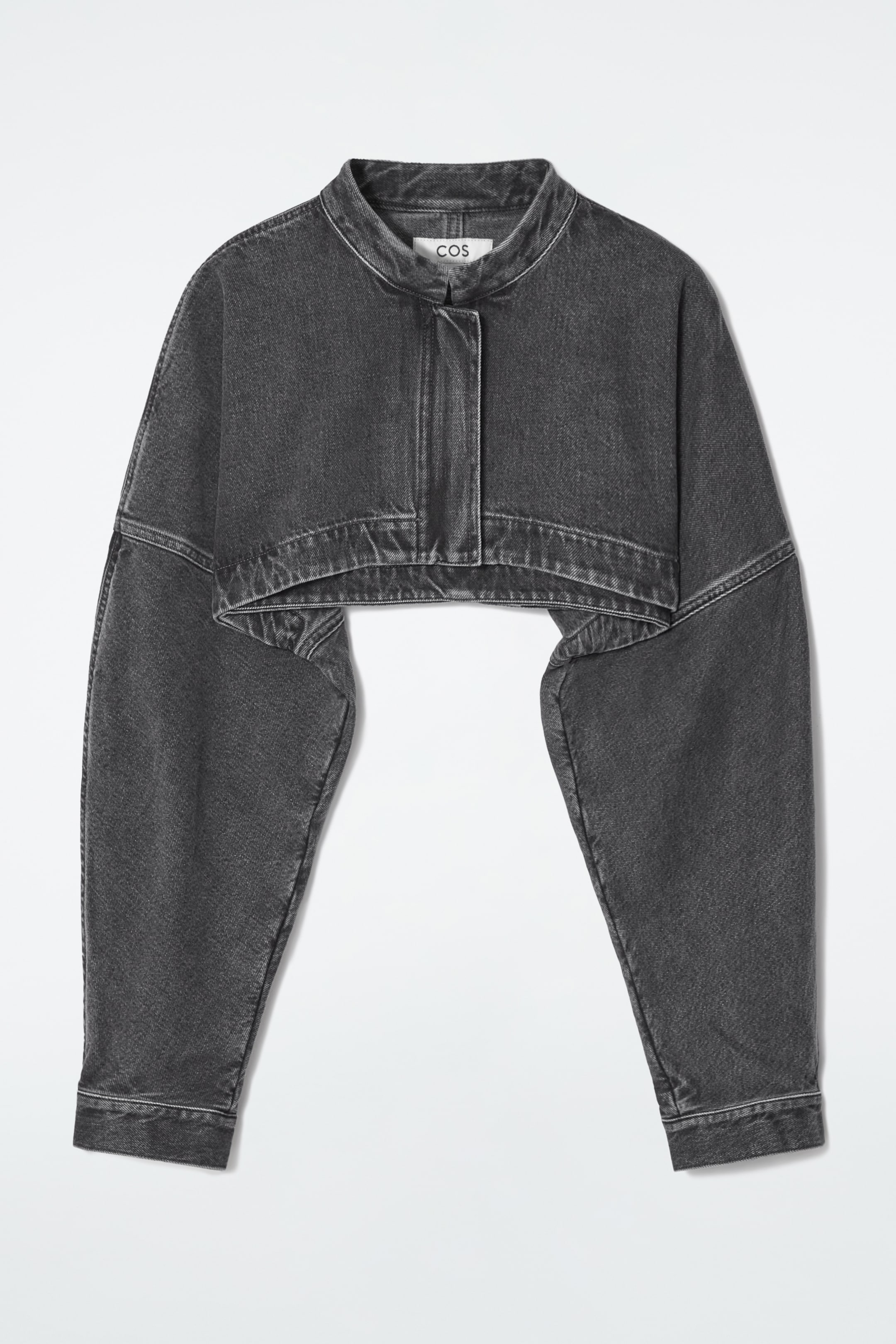 View larger image: CROPPED HYBRID DENIM JACKET - WASHED BLACK - Ladies | H&M GB 1