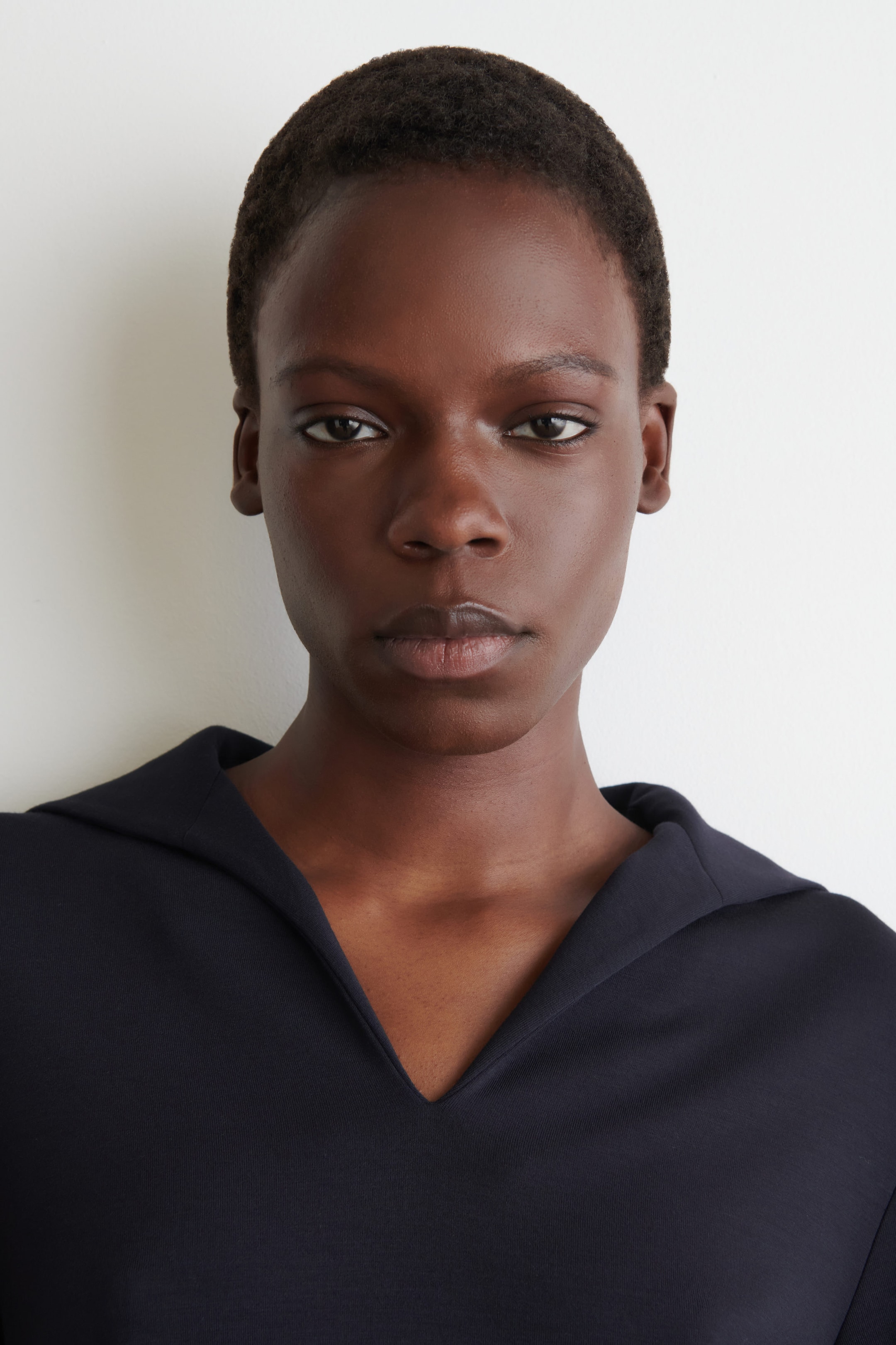 SAILOR-COLLAR JERSEY T-SHIRT