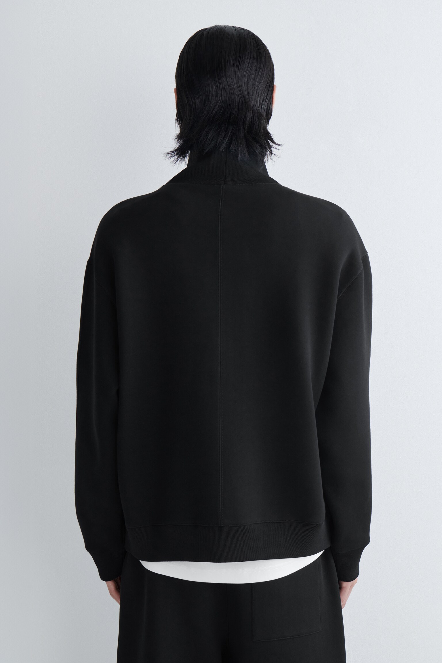SCUBA FUNNEL-NECK SWEATSHIRT - BLACK - 4