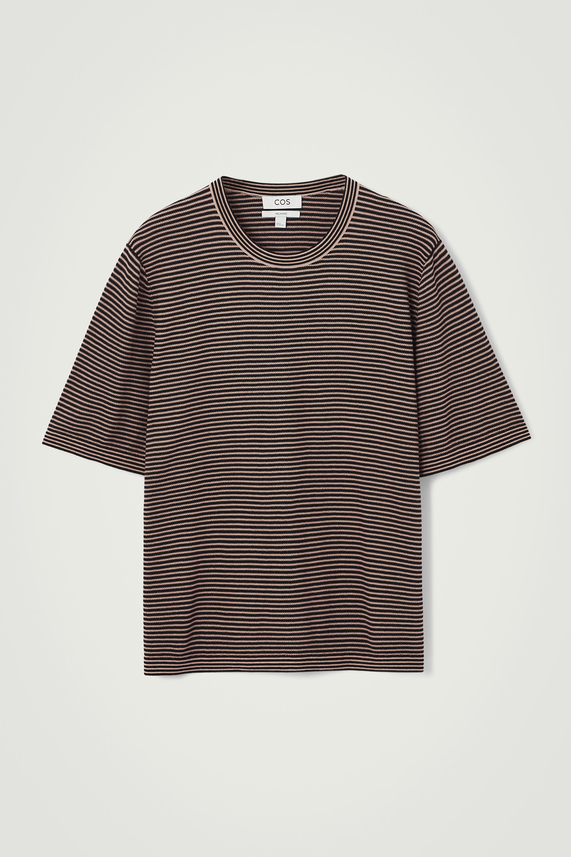 週末限定値下げ。 Stripe Knit Shirts VTG ACT II Ribbed Knit Top IVORY & RAINBOW STRIPE Full