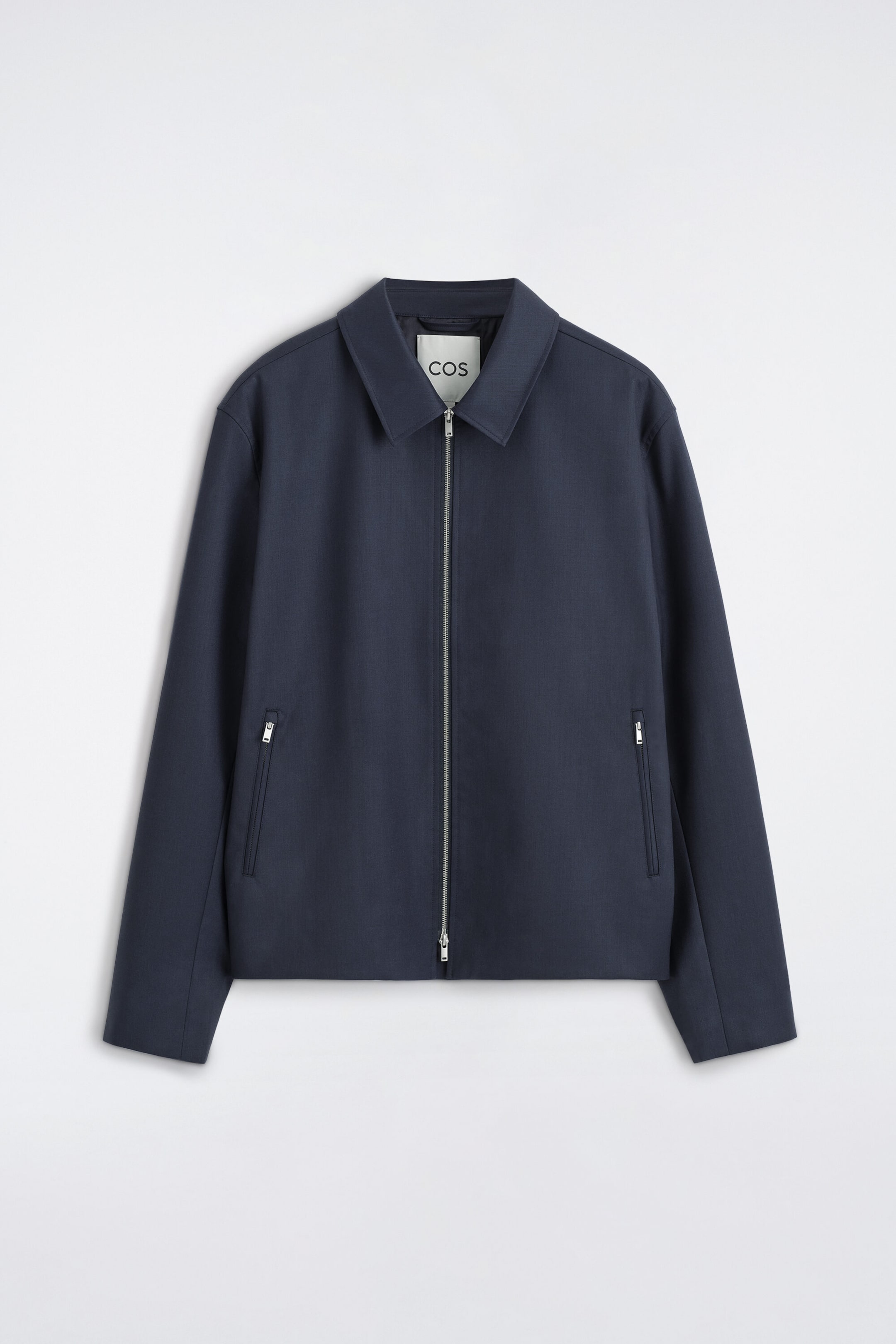 TAILORED WOOL ZIP-UP JACKET
