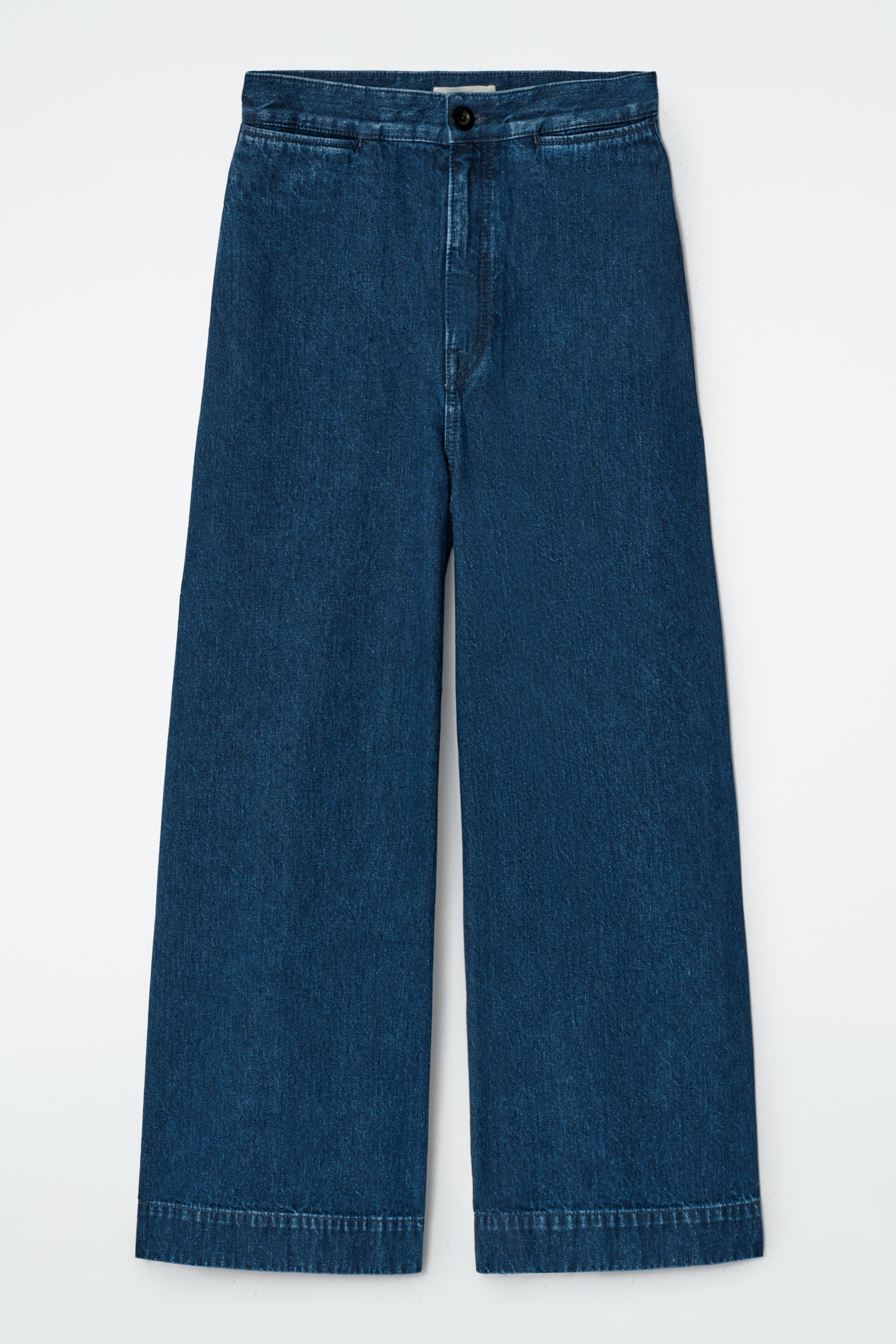 PANTALON LARGE EN DENIM - BLEU/ÉCRU - 2