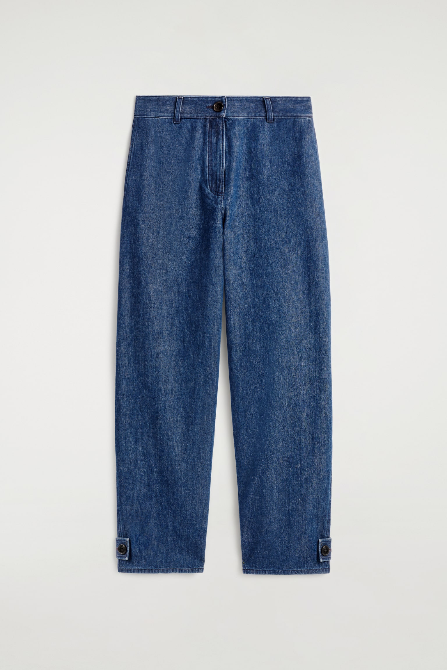 DENIMOVÉ KALHOTY TULIPÁN - MODRÁ - 2