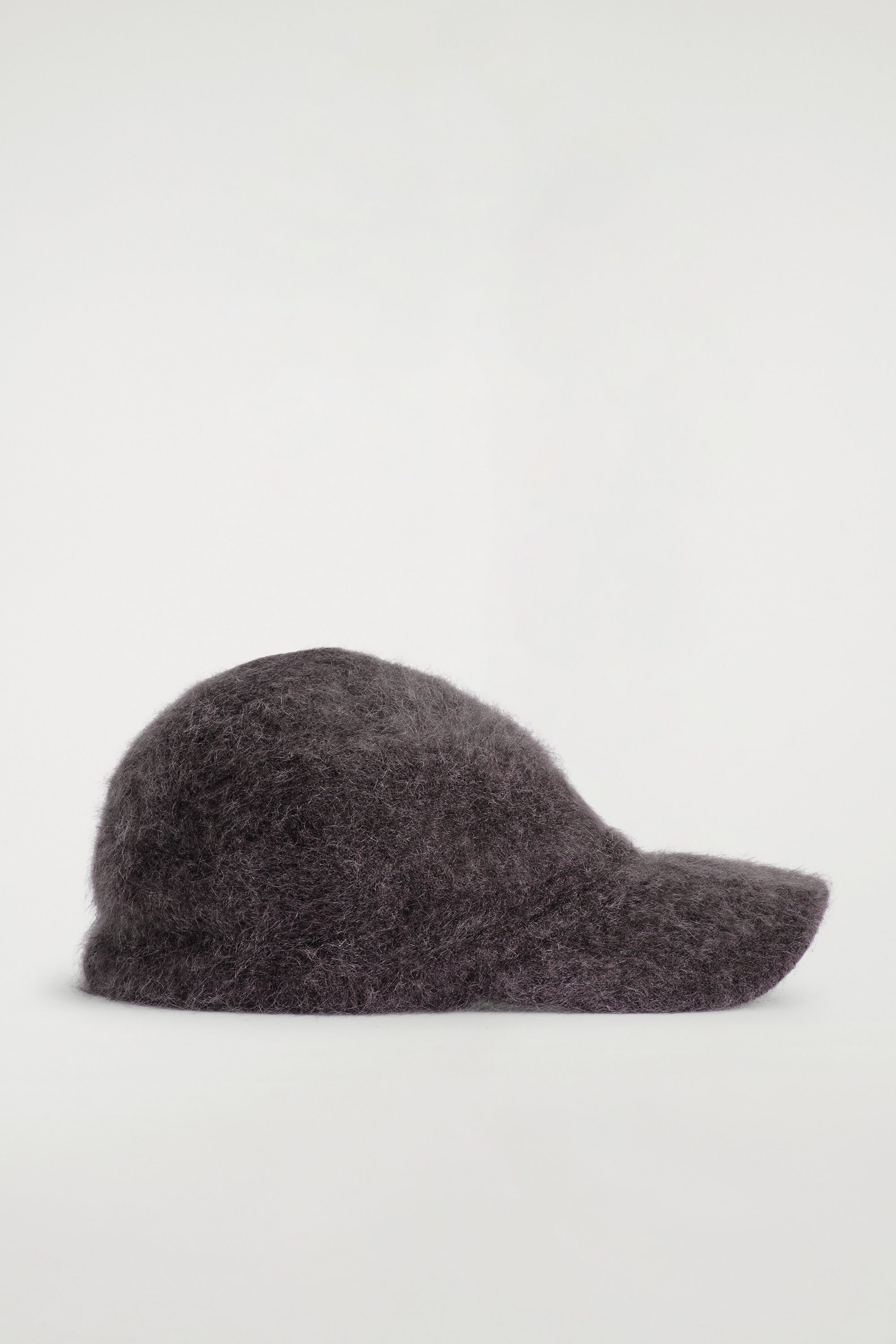 BRUSHED-CASHMERE BASEBALL CAP
