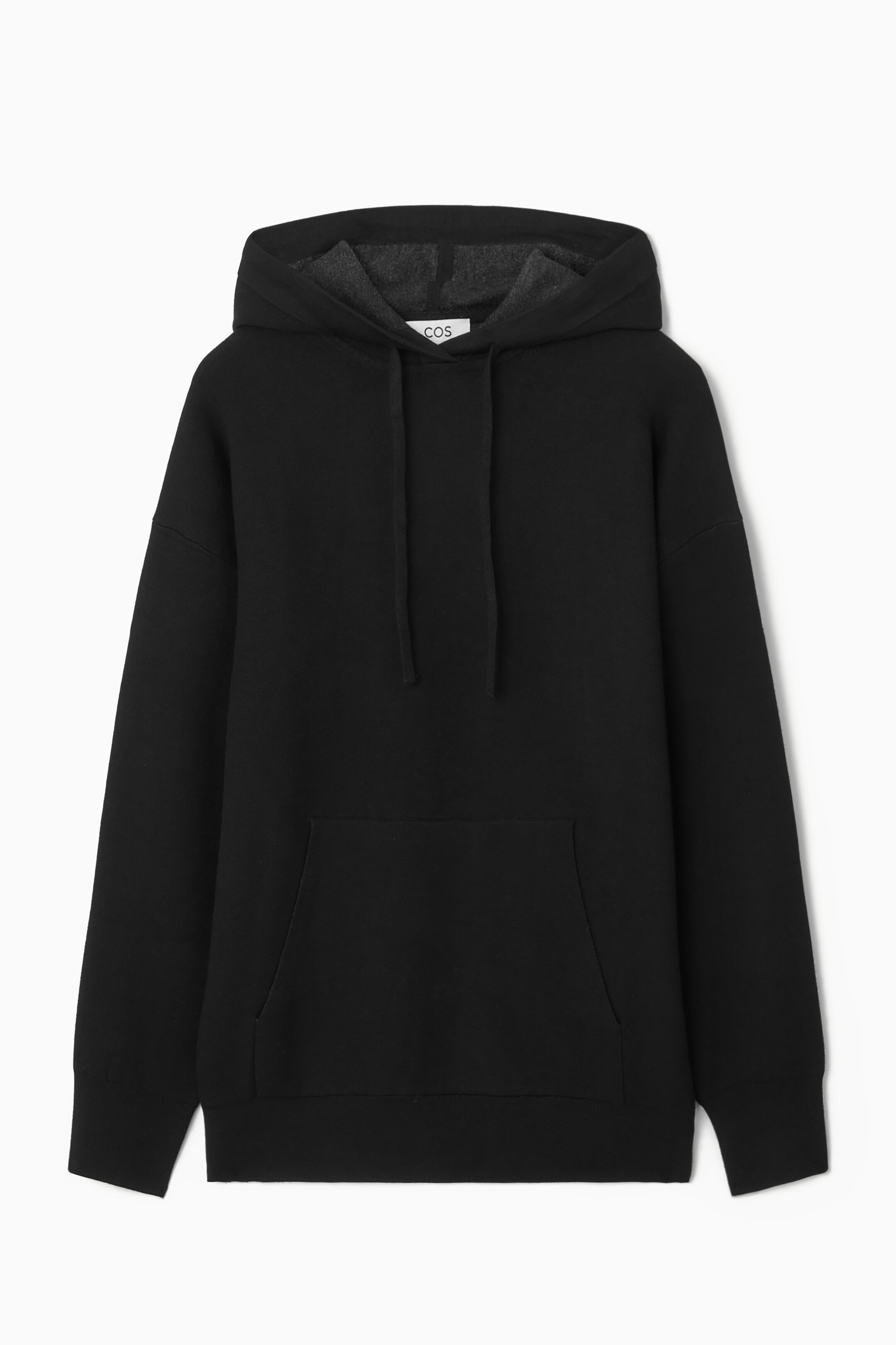 Agrandir l'image: PULL À CAPUCHE MAILLE DOUBLE-FACE - NOIR - FEMME | H&M CH 1