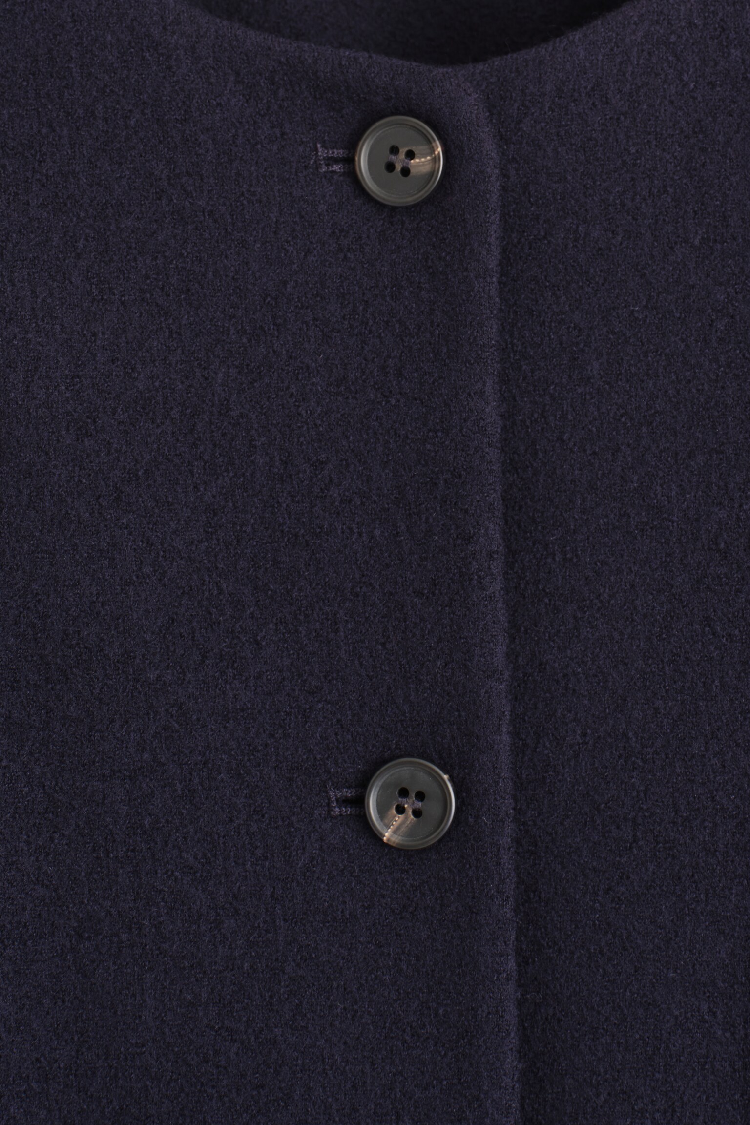 BOILED MERINO WOOL CARDIGAN - NAVY - 3