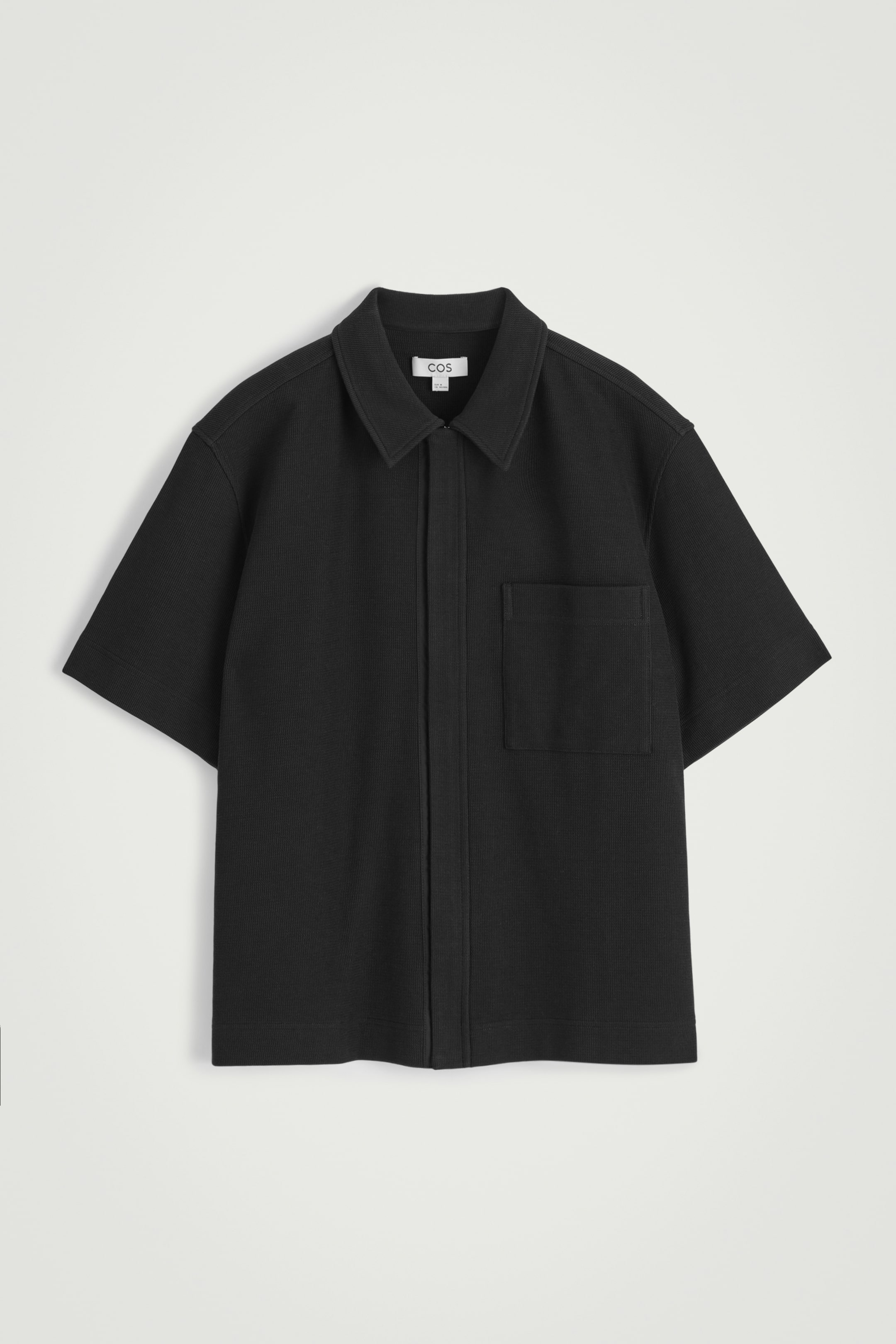 Ver imagen más grande: CAMISA DE ALGODÓN TEXTURIZADO CON CREMALLERA - NEGRO - HOMBRE | H&M ES 6