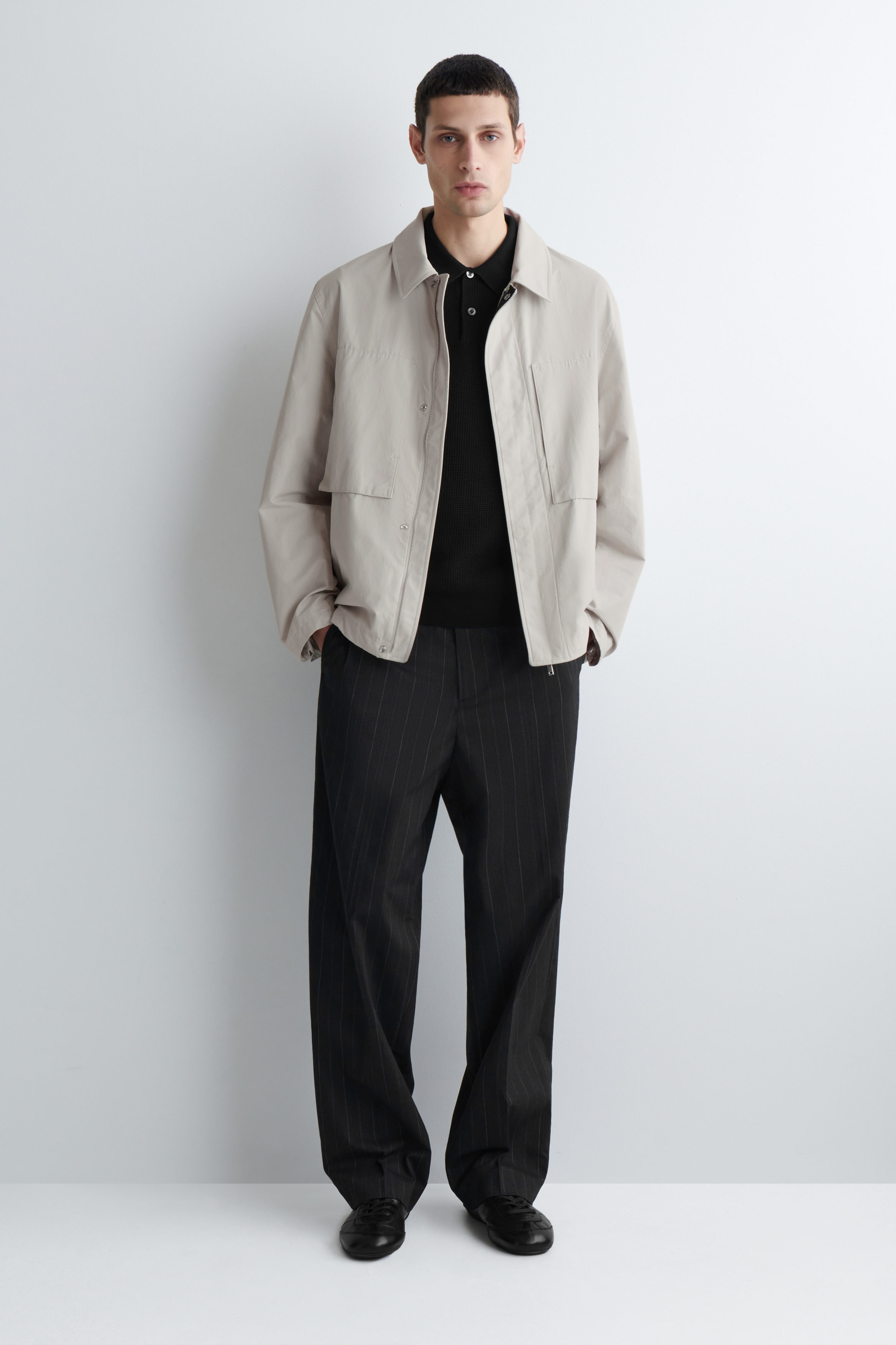 WAFFLE-KNIT COTTON POLO SHIRT - thumbnail 2