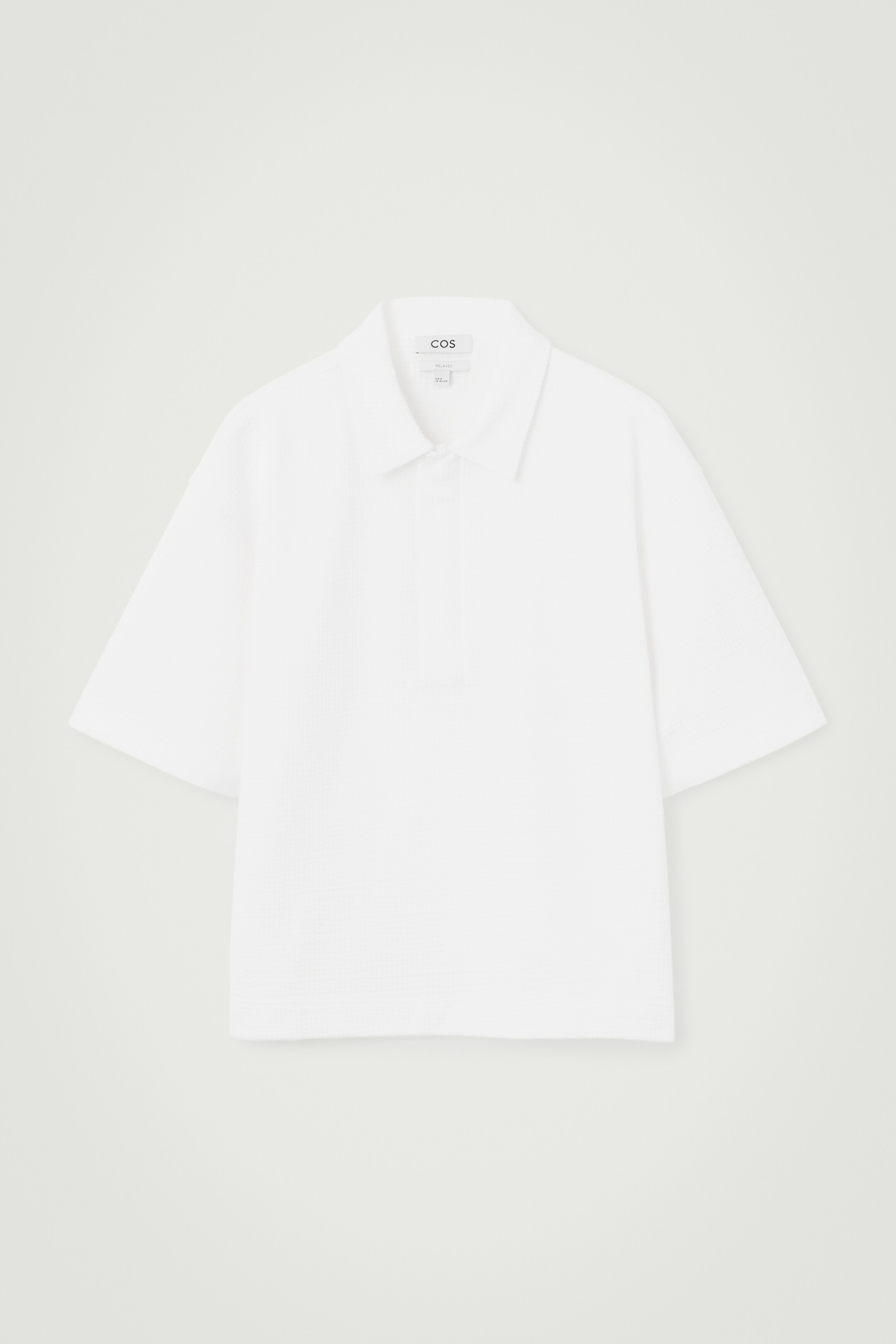Agrandir l'image: POLO DEMI-ZIPPÉ EN CRÊPE - BLANC - HOMME | H&M CH 1