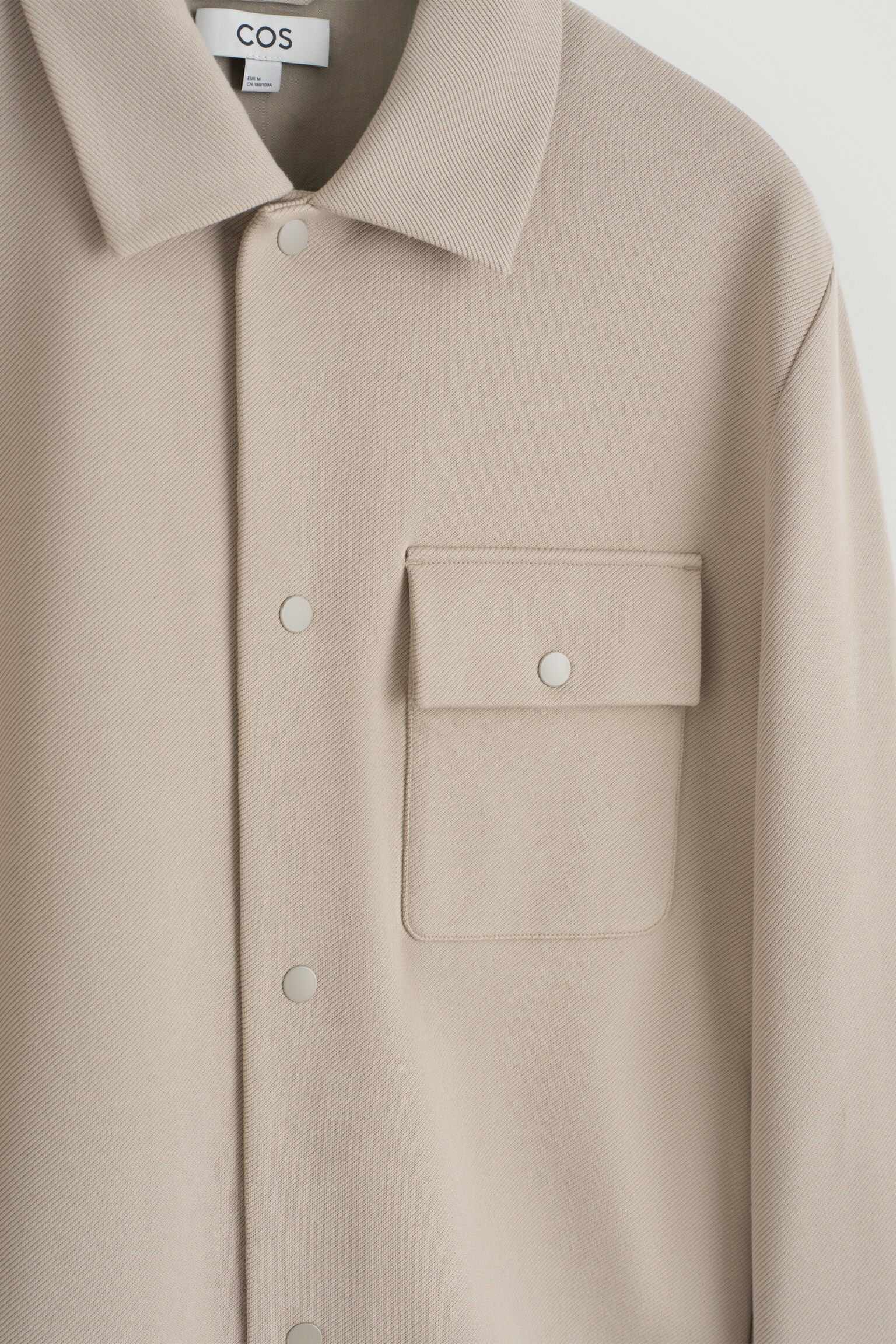 SURCHEMISE EN JERSEY-SERGÉ - TAUPE/BLEU MARINE/NOIR - 6