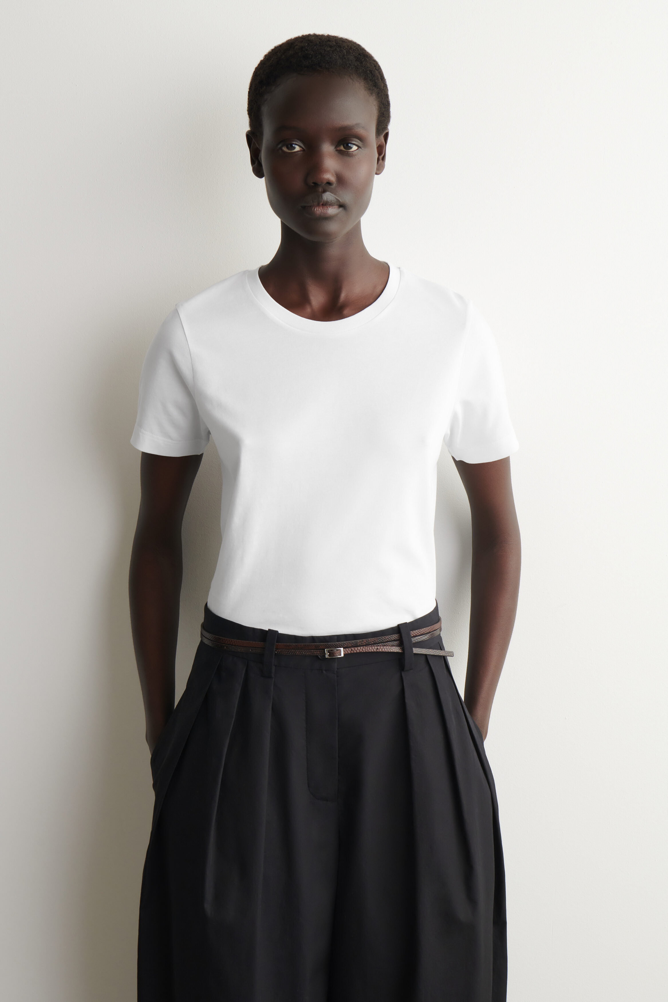COS COTTON CREW-NECK T-SHIRT