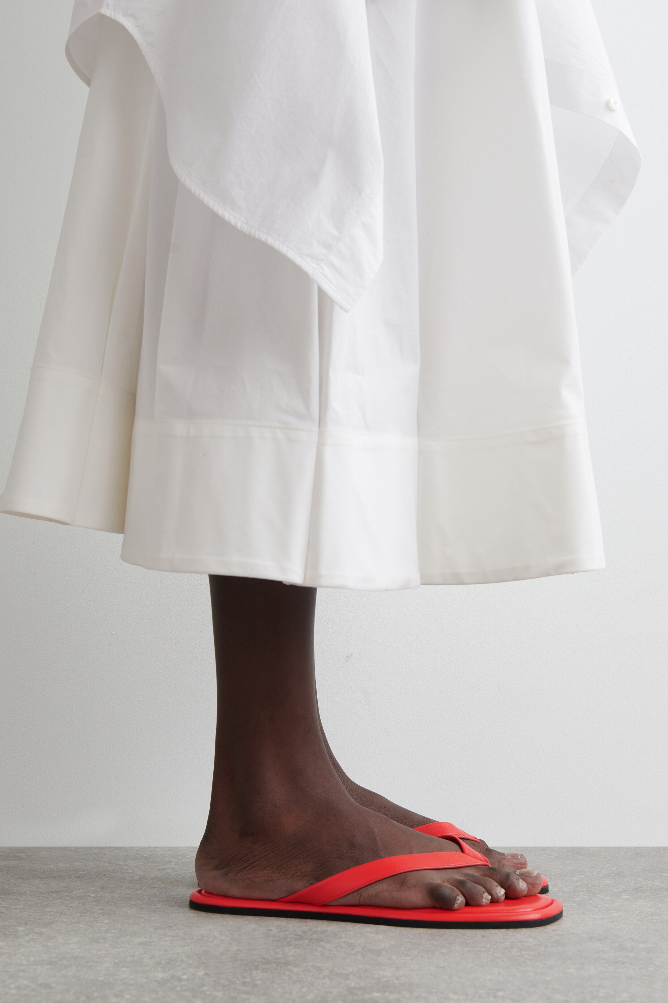 Ingrandisci l'immagine: LEATHER FLIP FLOPS - RED - DONNA | H&M CH 2