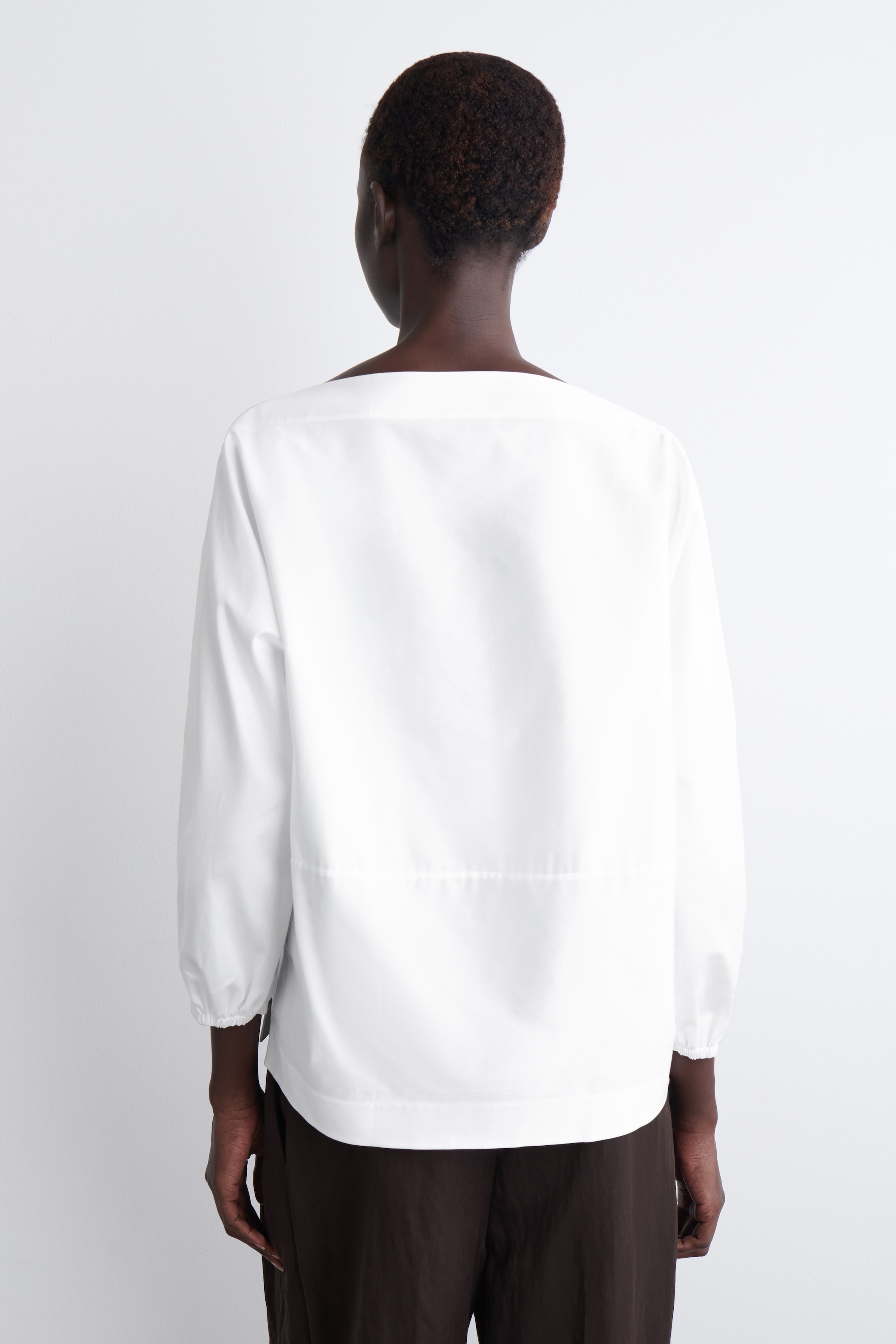 Agrandir l'image: BLOUSE À COL BATEAU EN COTON - BLANC - FEMME | H&M FR 4