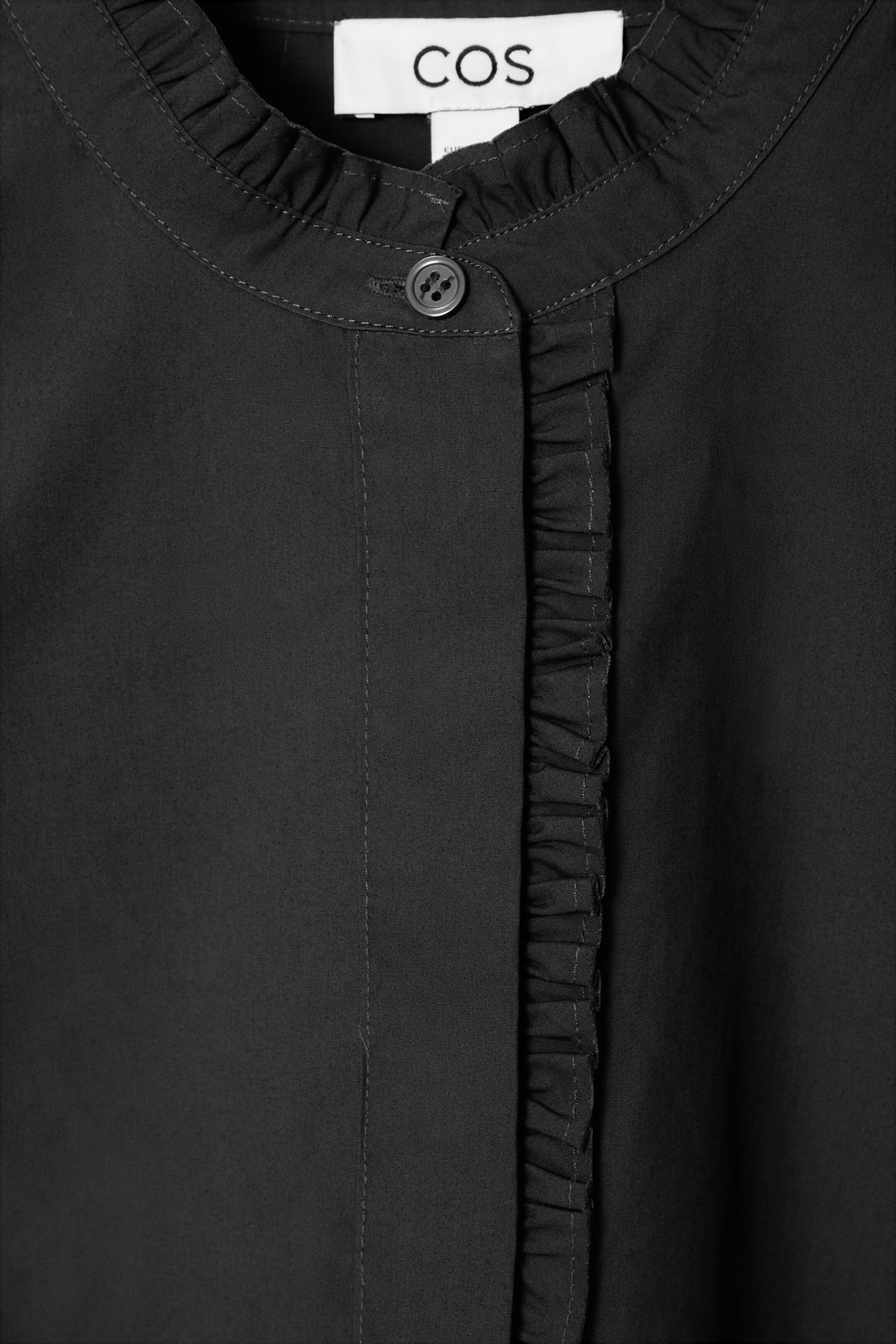 Ingrandisci l'immagine: RUFFLED SWING MINI DRESS - BLACK - DONNA | H&M CH 6