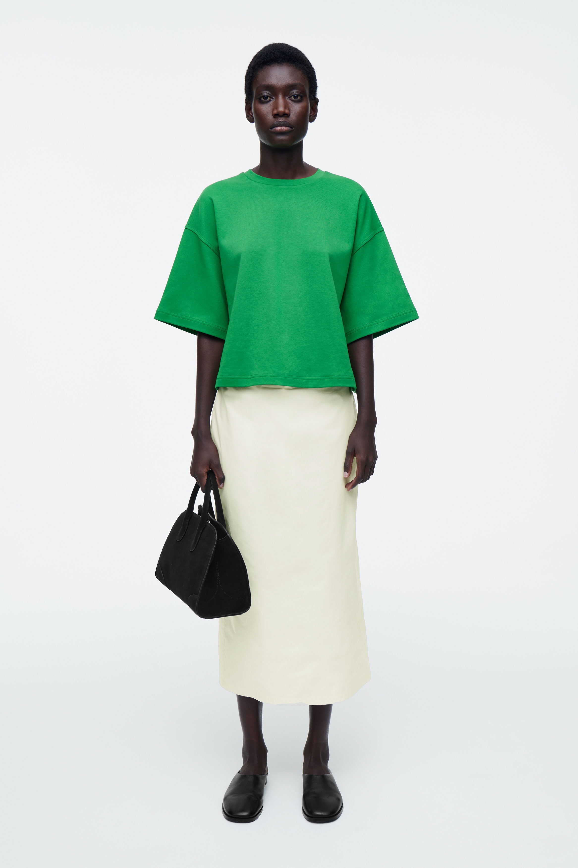 OVERSIZED BOXY T-SHIRT - GREEN | COS