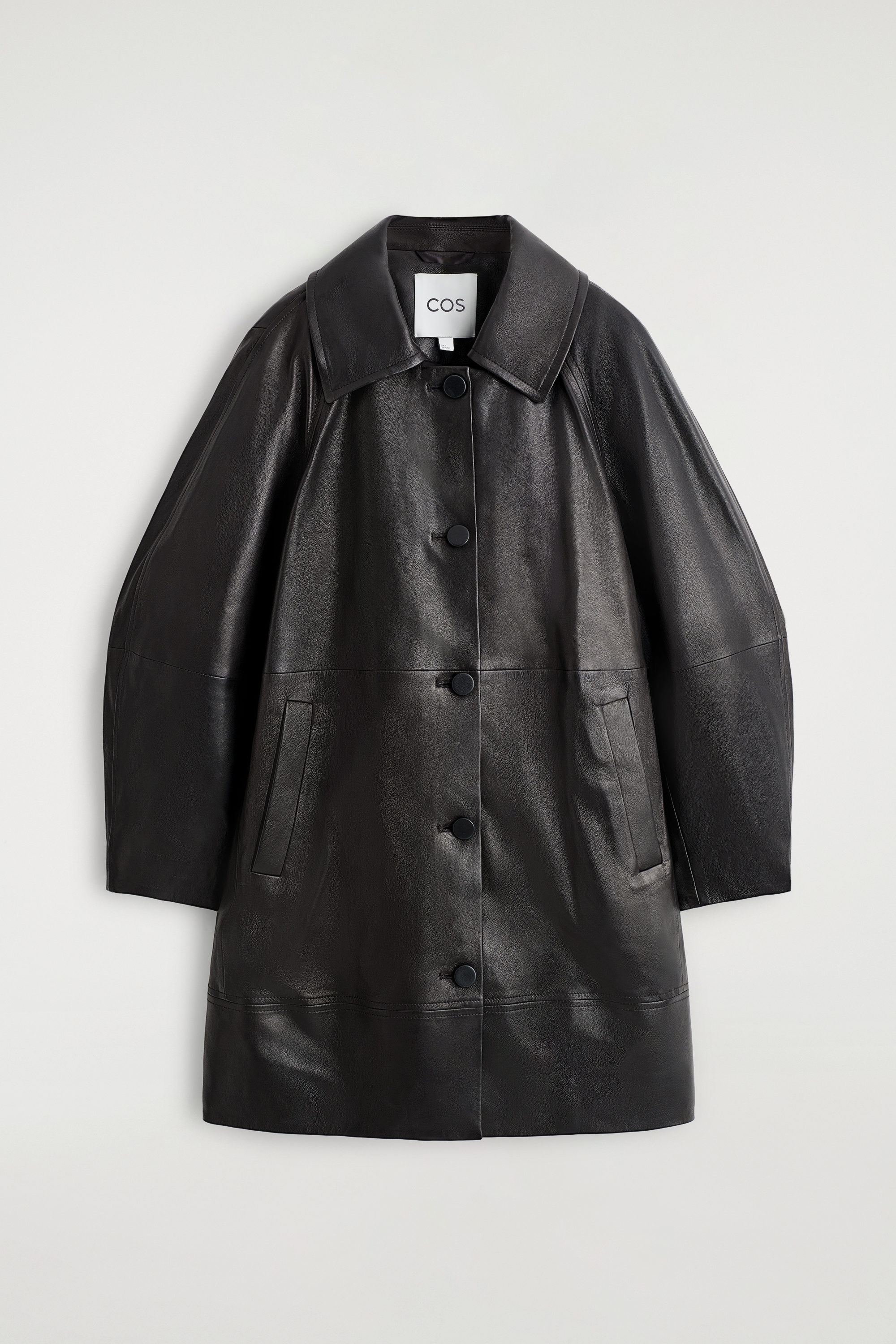 ジャケット・アウター YOKE / Leather Double Breasted Coat 3 Mens Long 3/4 Dark Goth Punk Rock Double Breasted Real