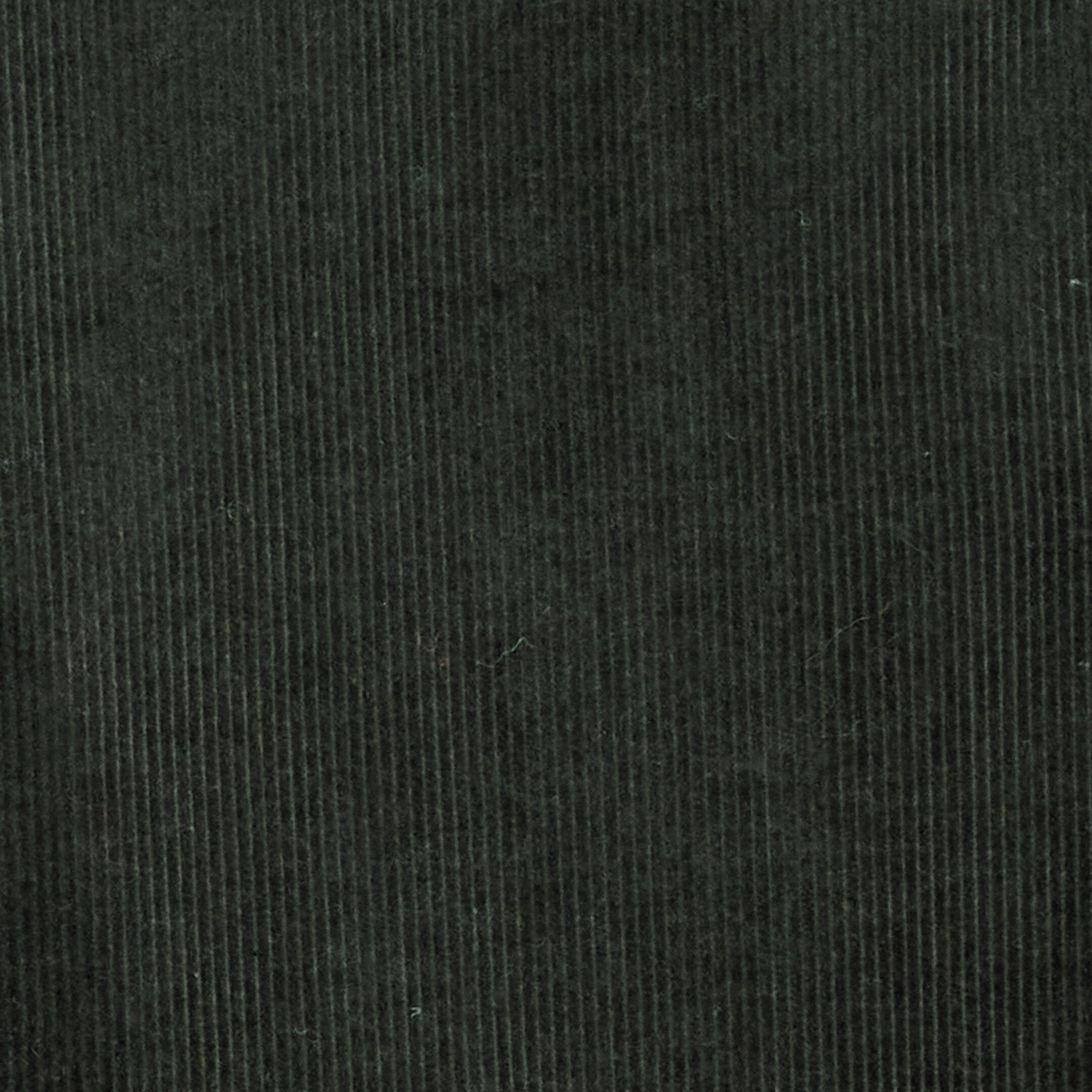Vezi imaginea mai mare: Un material de catifea raiată de culoare verde închis prezintă o suprafață texturată cu dungi verticale distincte, dispuse uniform.