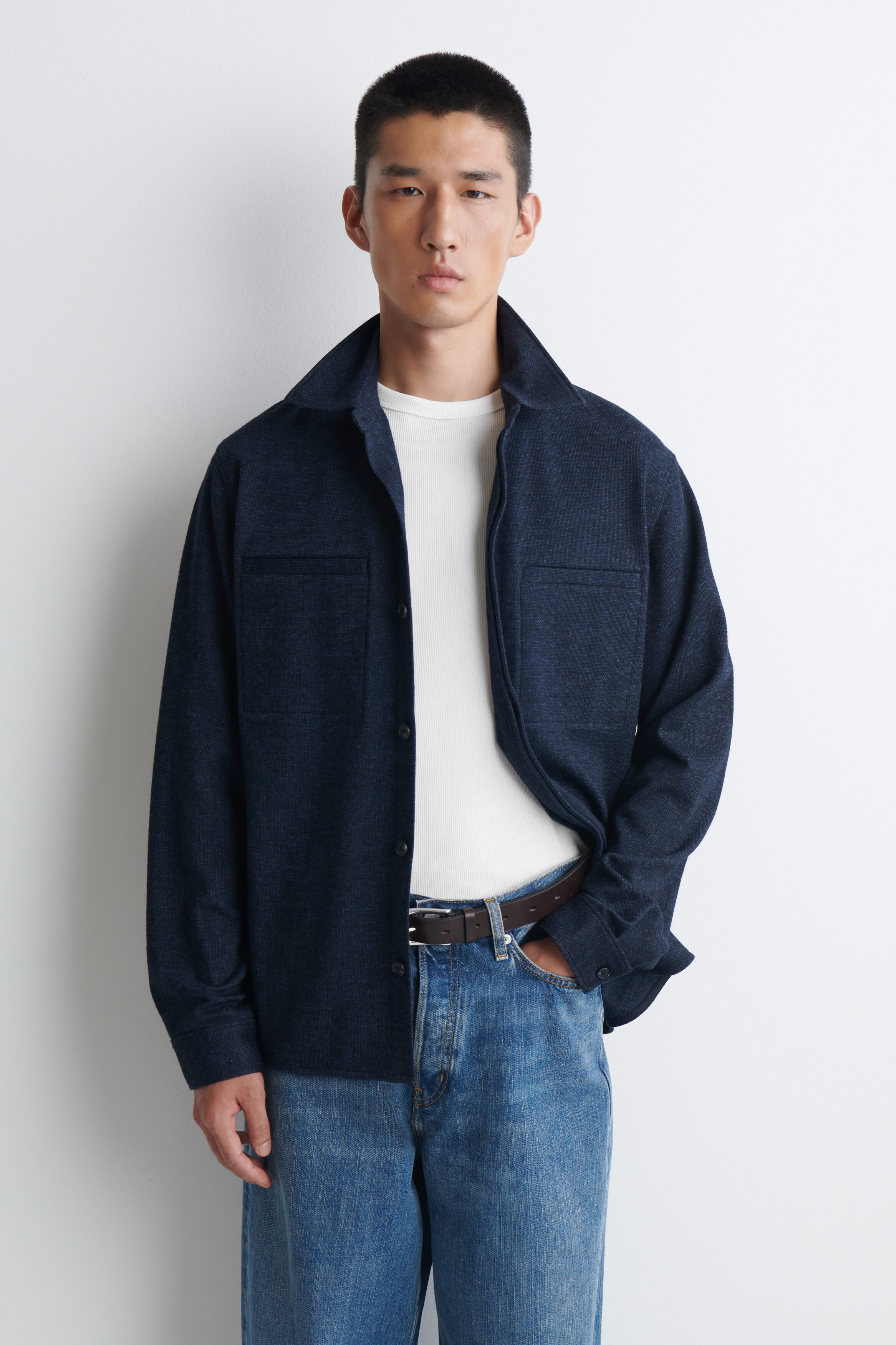 RELAXED JERSEY OVERSHIRT
