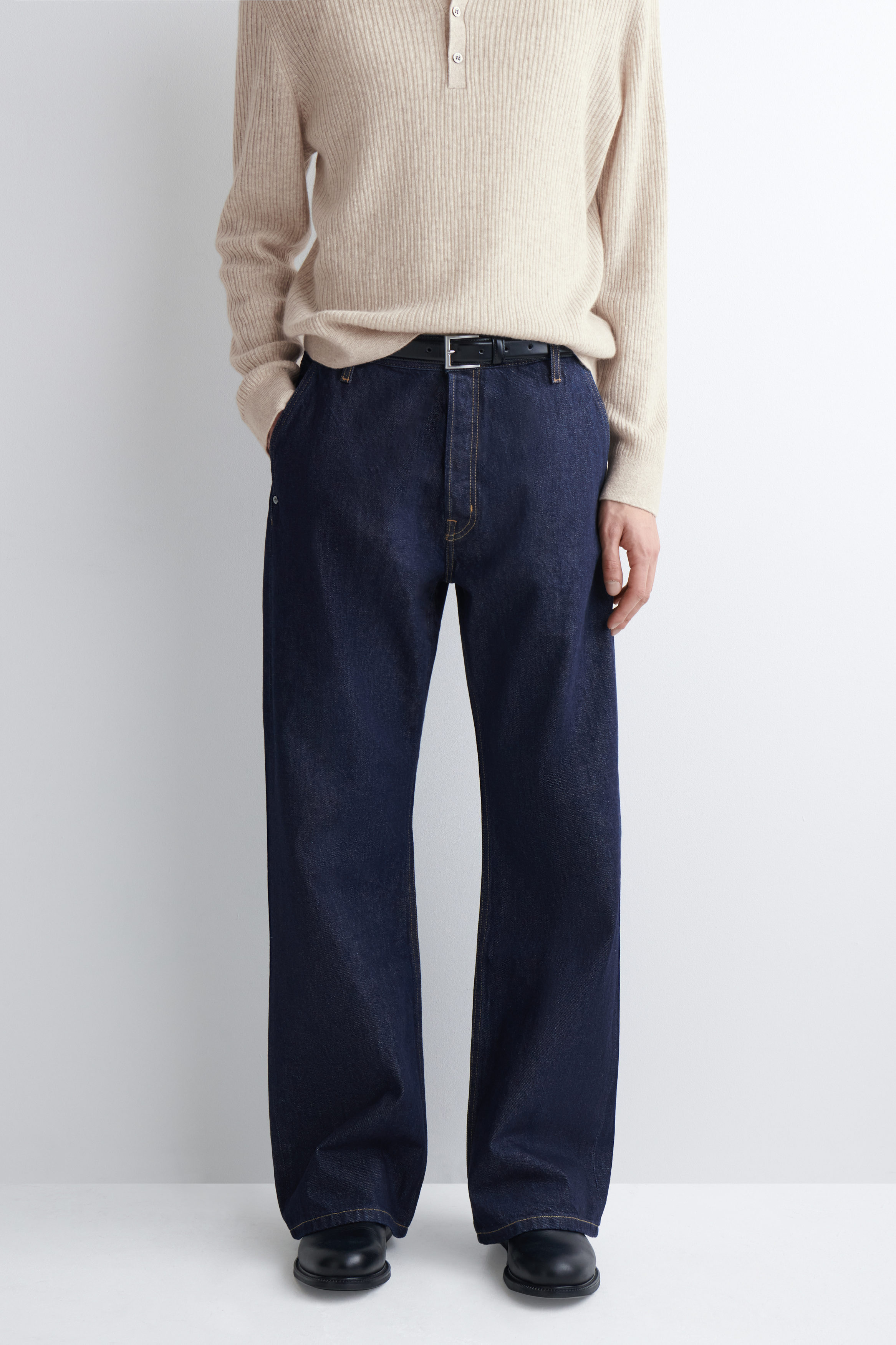 RELAXED-FIT BOOTCUT JEANS - INDIGO | COS US