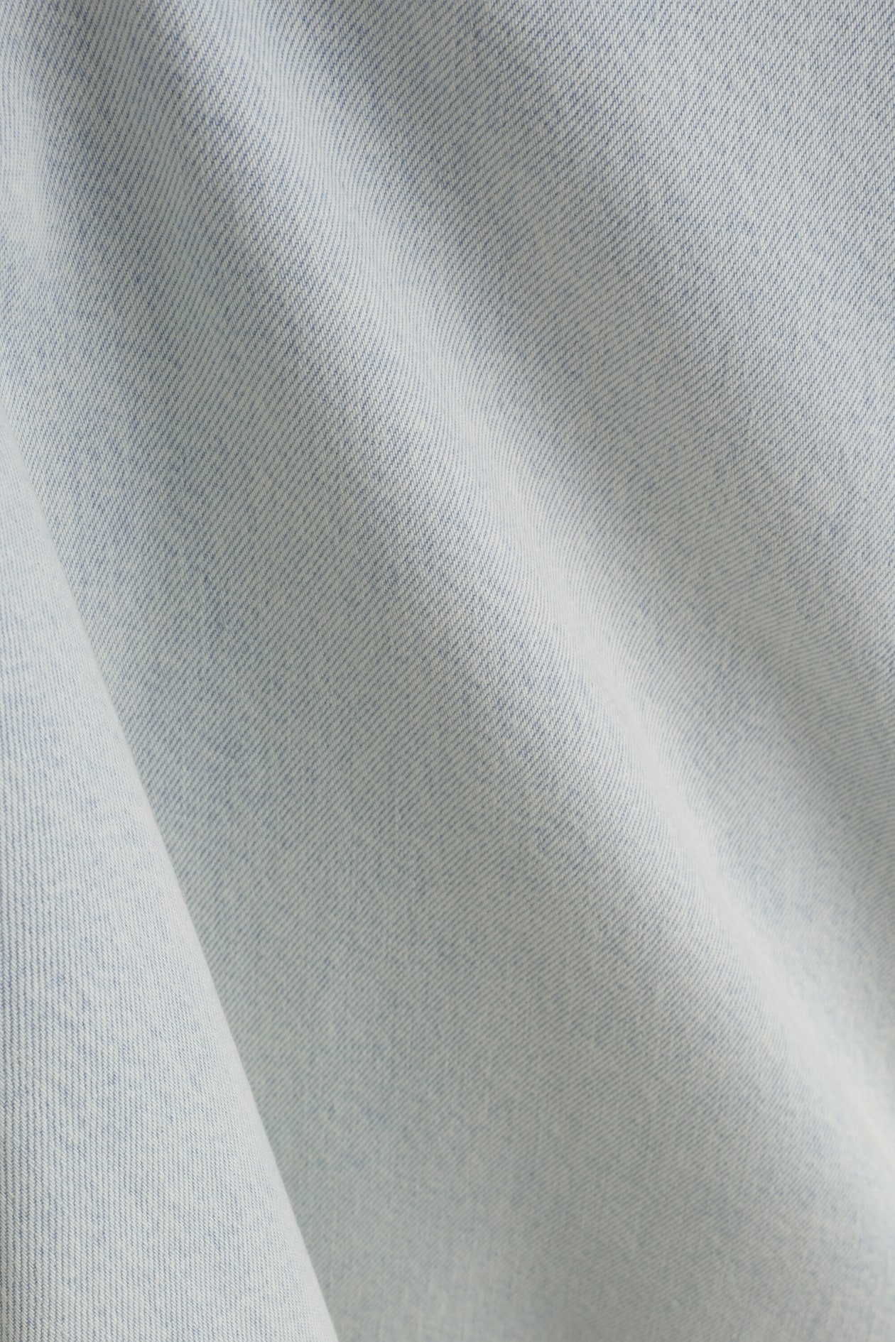 FLARED DENIM MINI DRESS — LIGHT BLUE