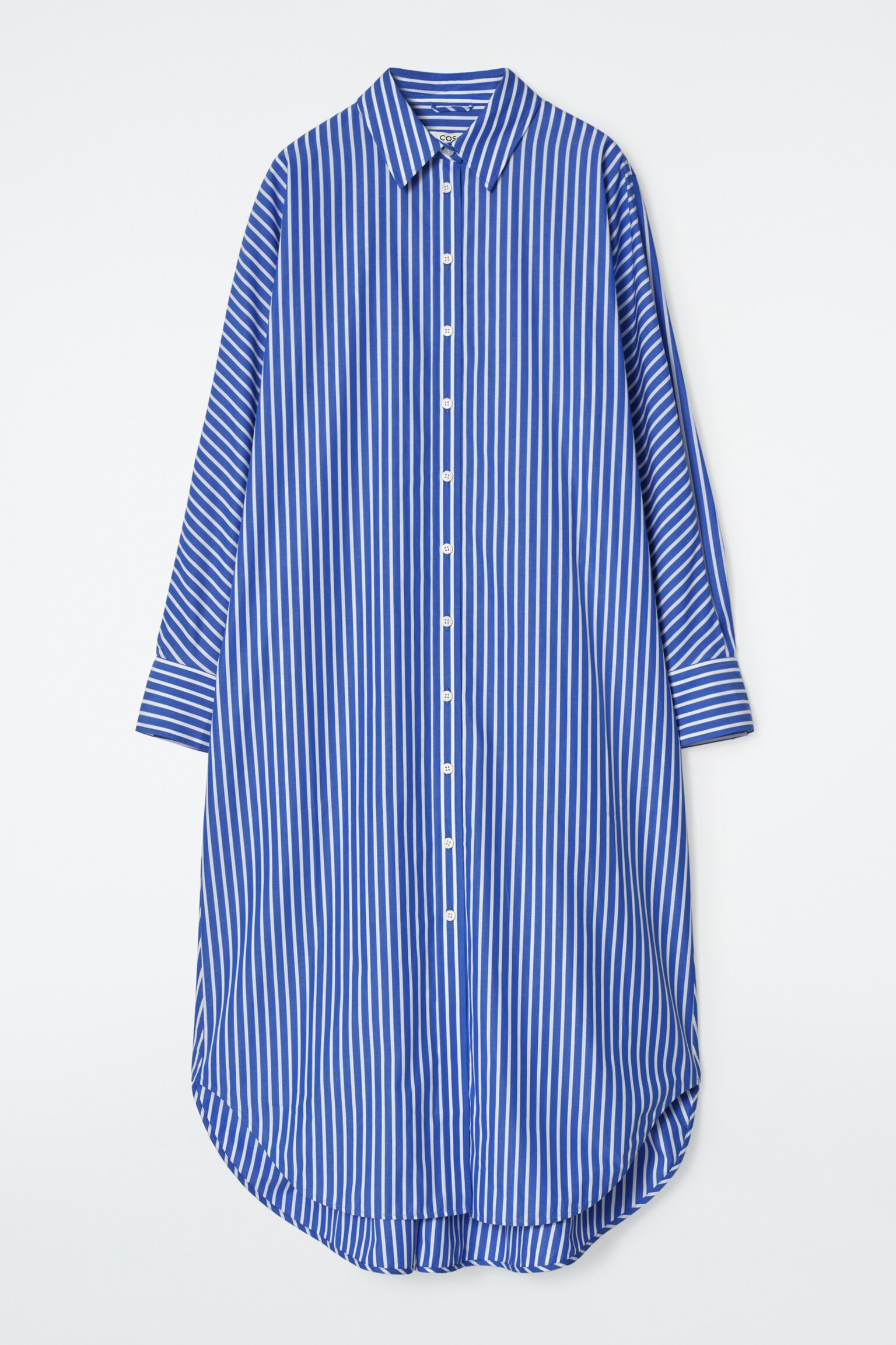ROBE-CHEMISE DÉCONTRACTÉE EN COTON - BLEU / RAYÉ/BLEU MARINE - 2