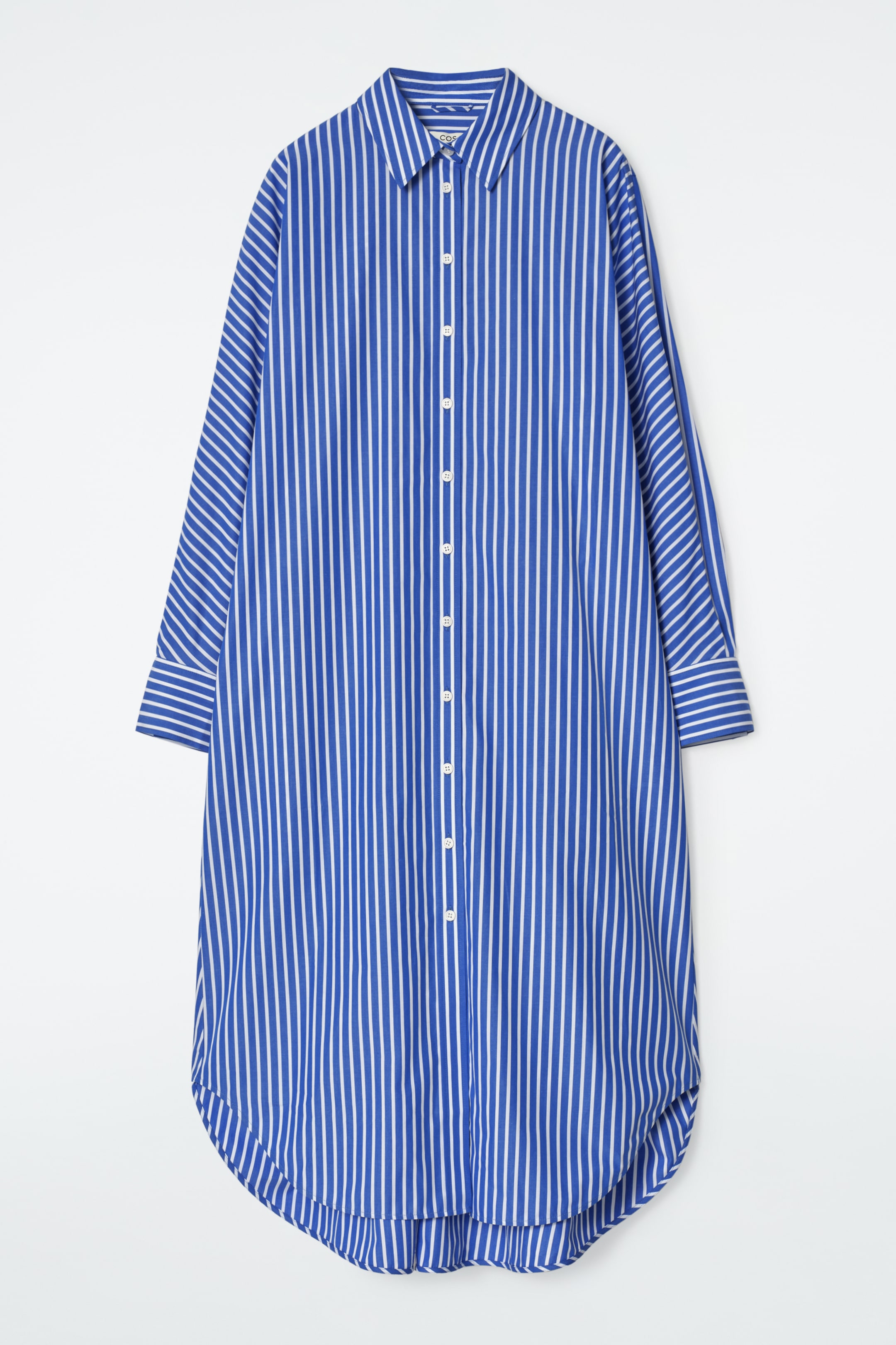 View larger image: RELAXED COTTON SHIRT DRESS - BLUE / STRIPED - Ladies | H&M GB 7