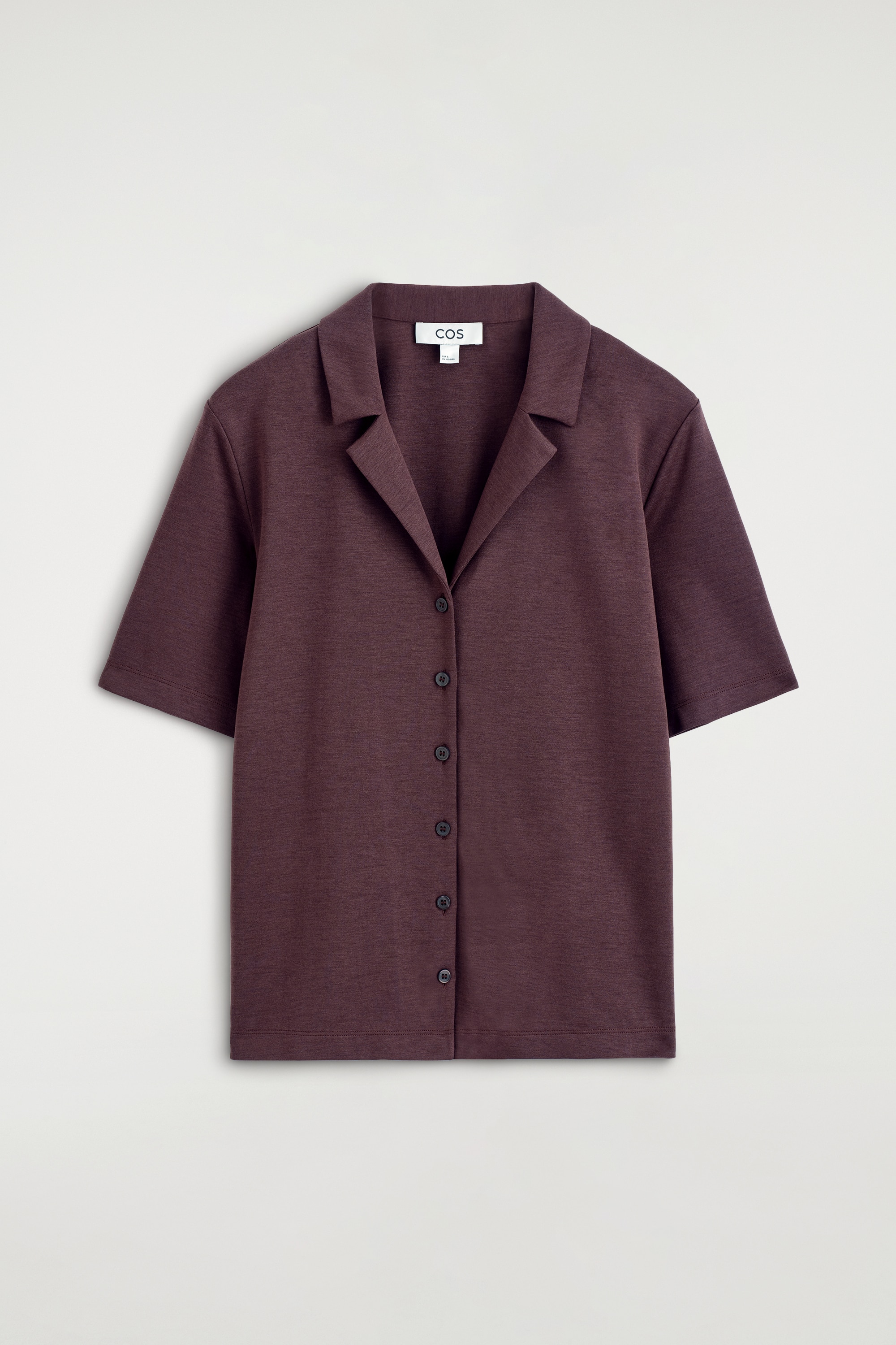 CAMICIA IN JERSEY DI MODAL - BORDEAUX/BLU NAVY