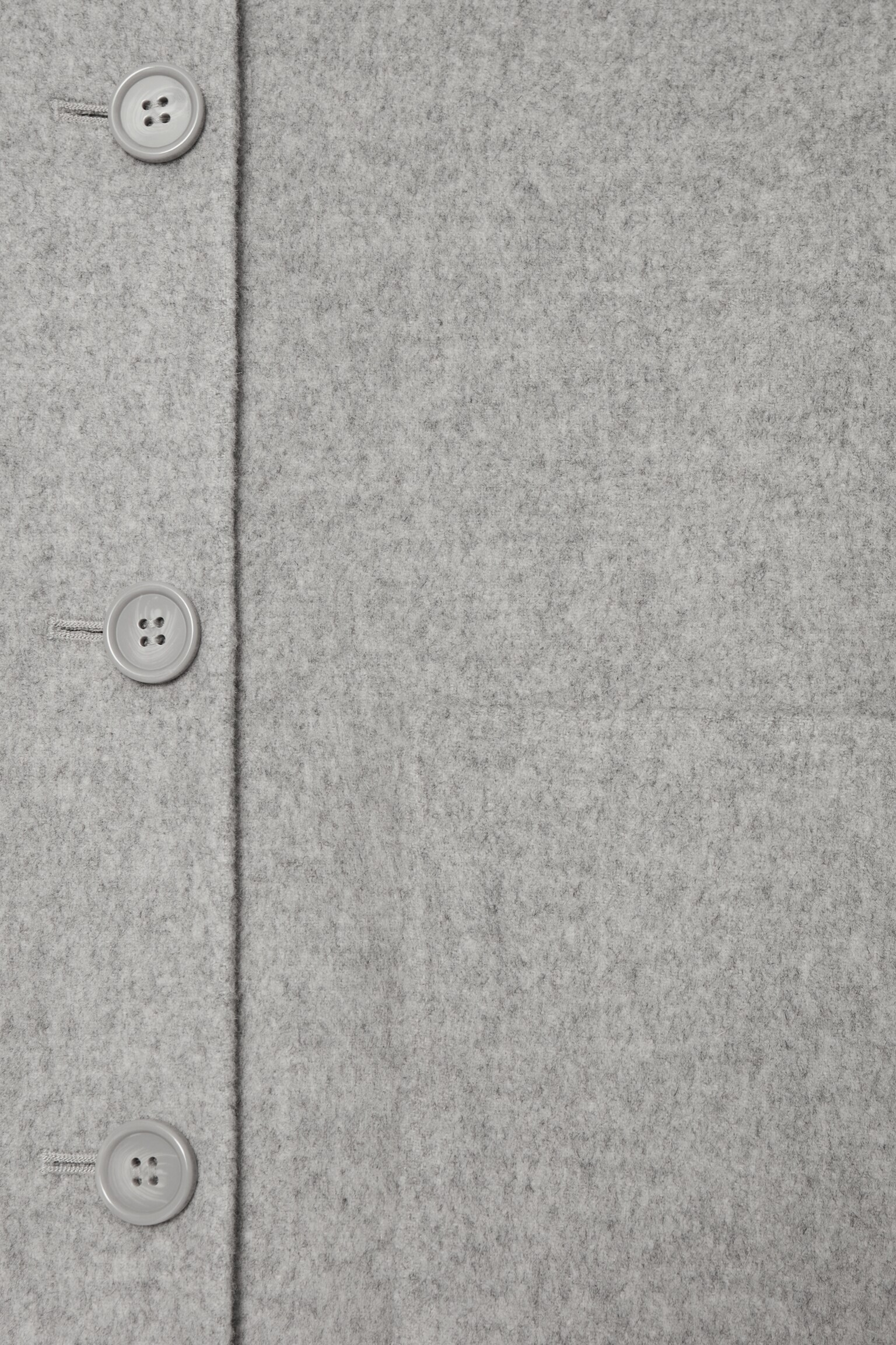 BOXY DOUBLE-FACED WOOL SHORT JACKET - LIGHT GREY/KHAKI/BROWN - 5