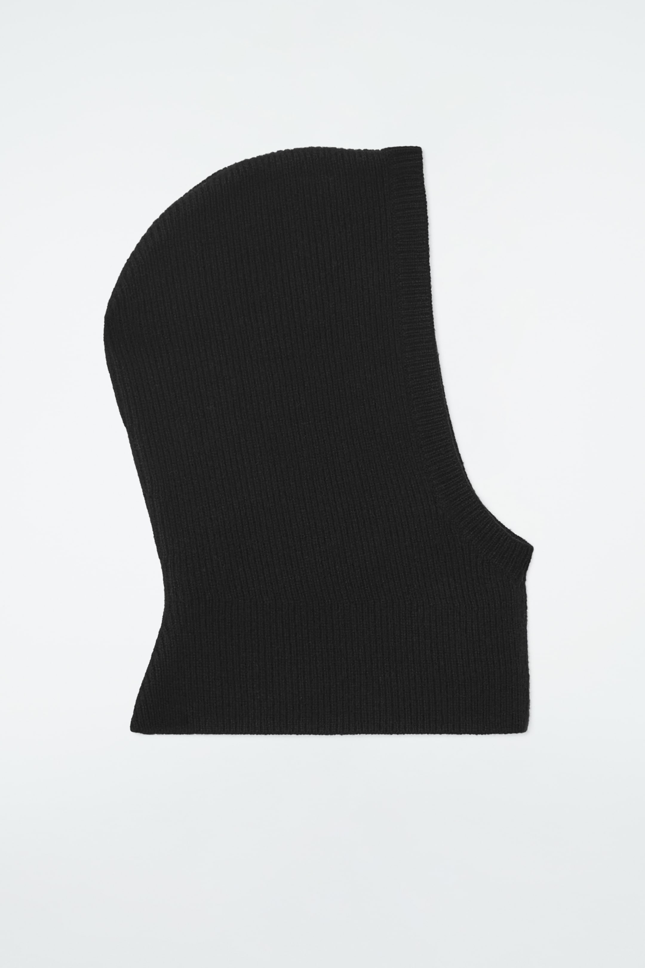 Grösseres Bild ansehen: GERIPPTER KAPUZENSCHAL AUS WOLL-KASCHMIR-MIX - SCHWARZ - DAMEN | H&M CH 3