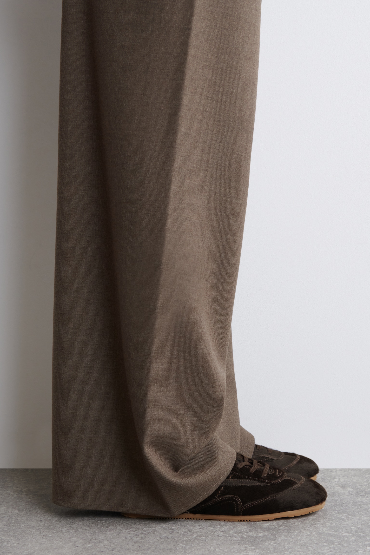 SNEAKERS MINIMAL IN CAVALLINO - CIOCCOLATO - 5