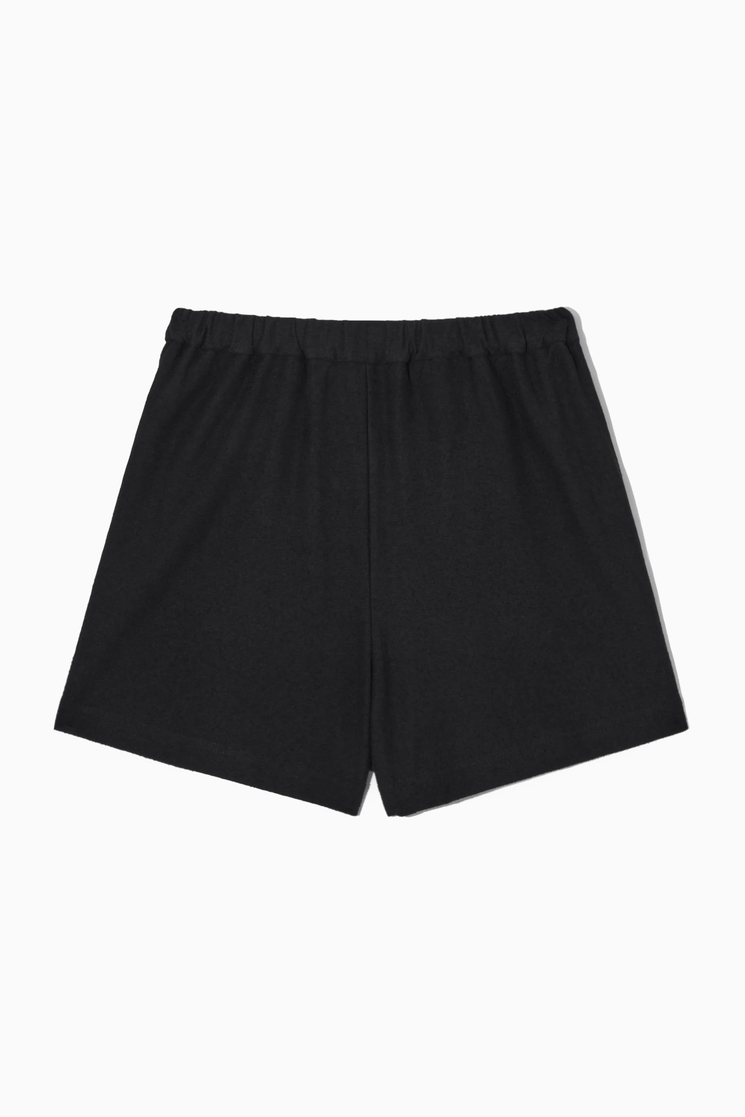 BOUCLÉ SHORTS - BLACK/LIGHT GREEN