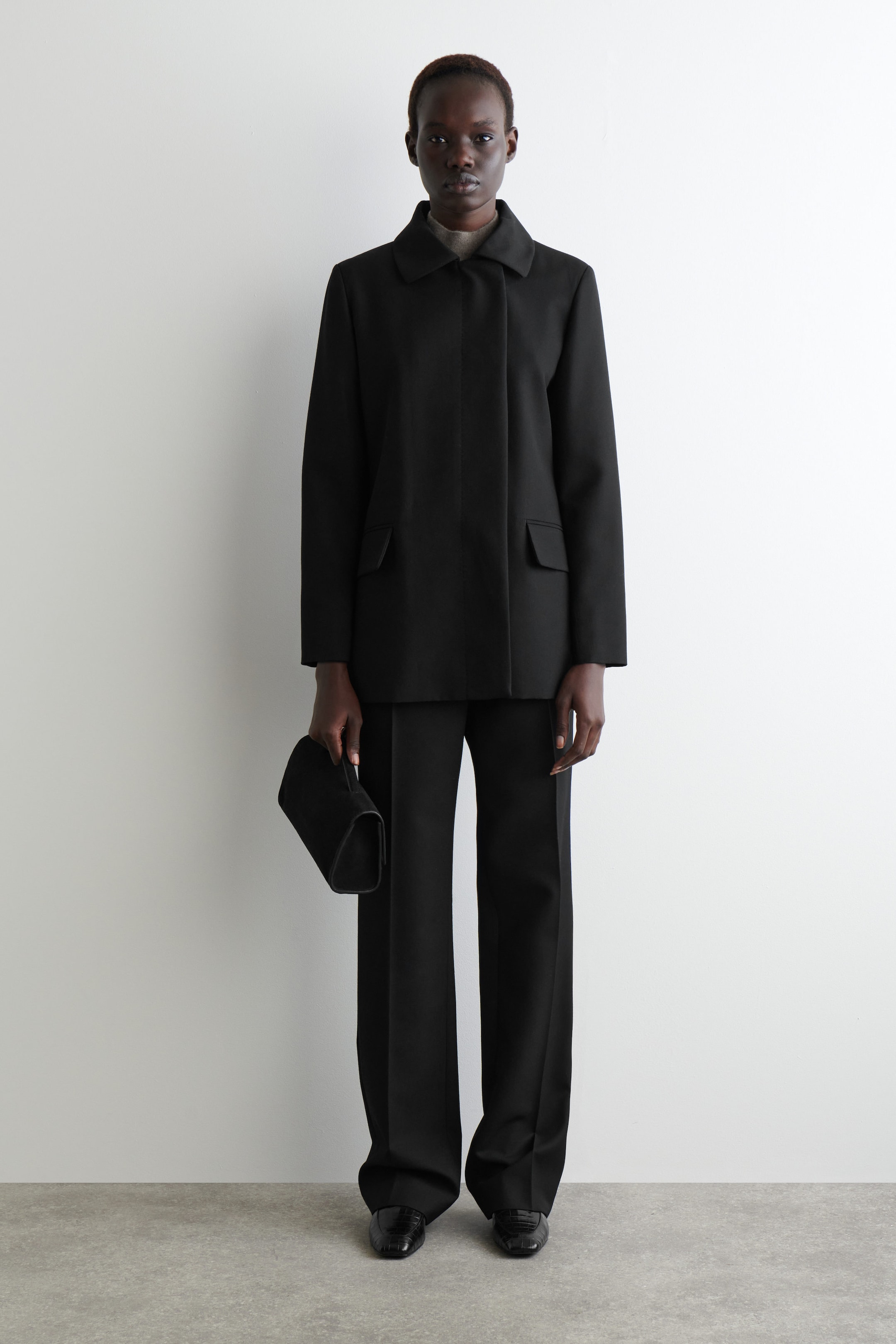 TAILORED WOOL-BLEND JACKET