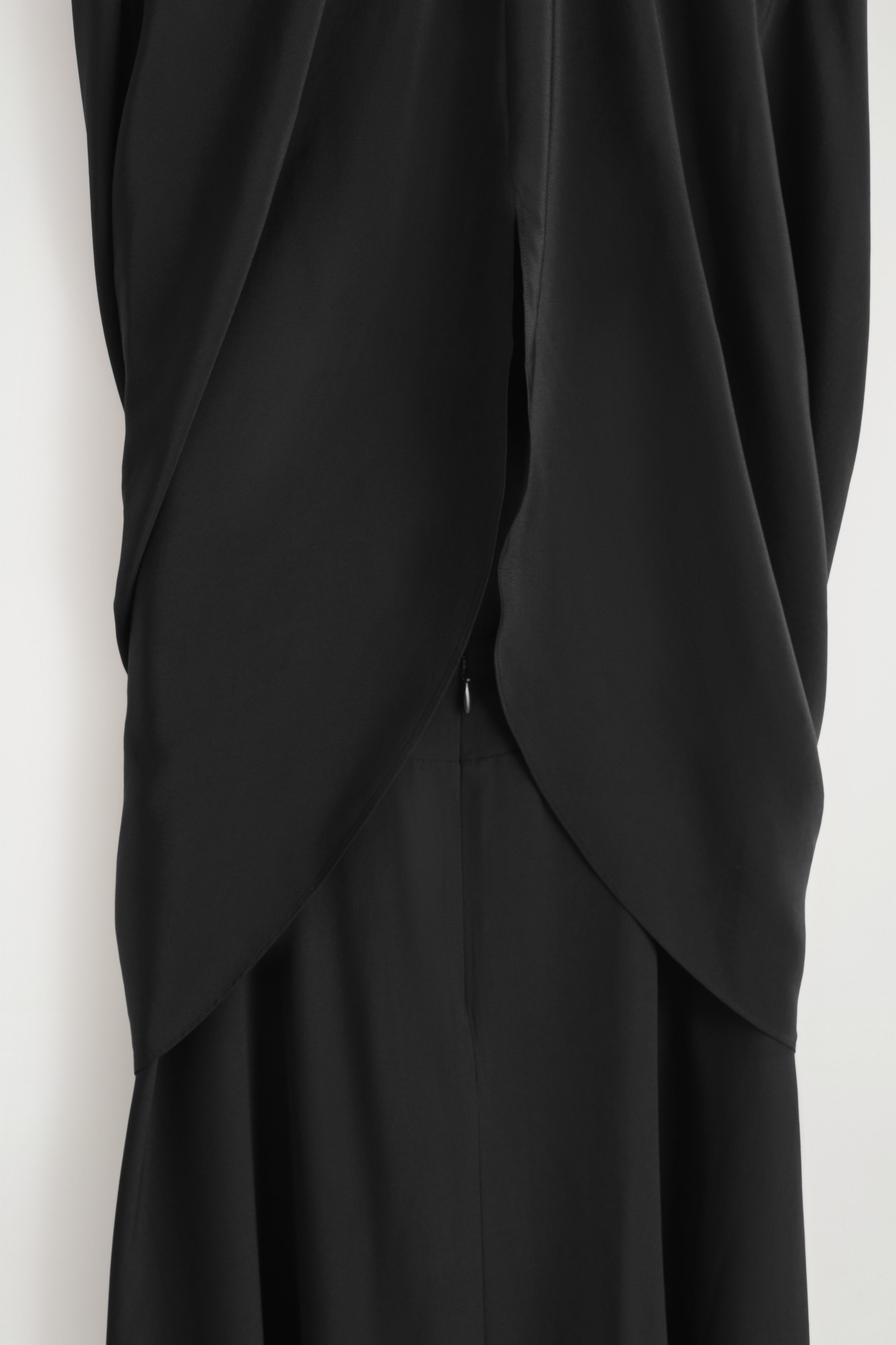black wrap midi dress long sleeve HAL BLACK LONG SLEEVE MIDI DRESS  DISSH