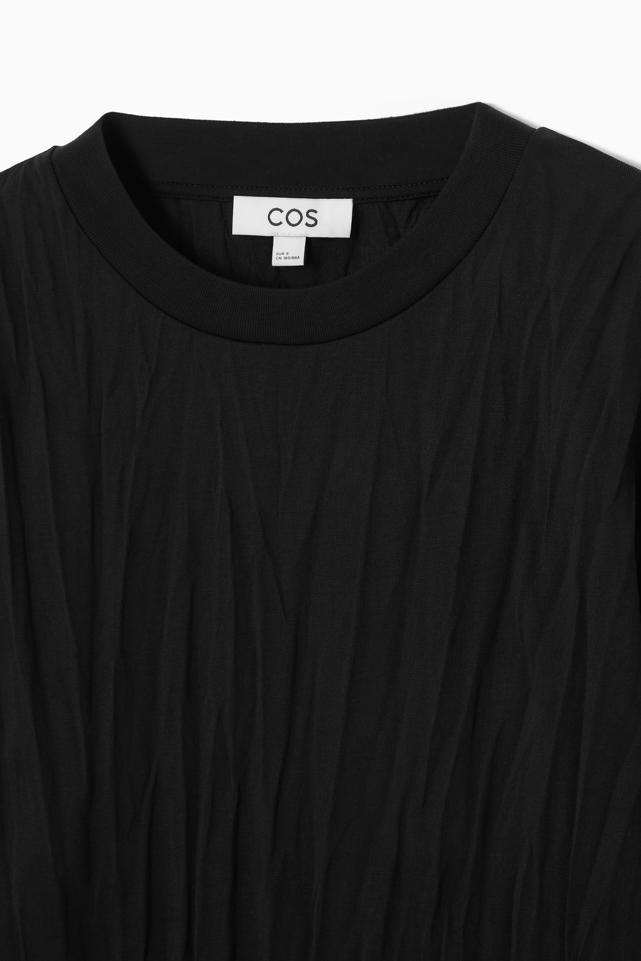 Zobacz większy obraz: OVERSIZED CRINKLED JERSEY T-SHIRT - CZARNY - ONA | H&M PL 2