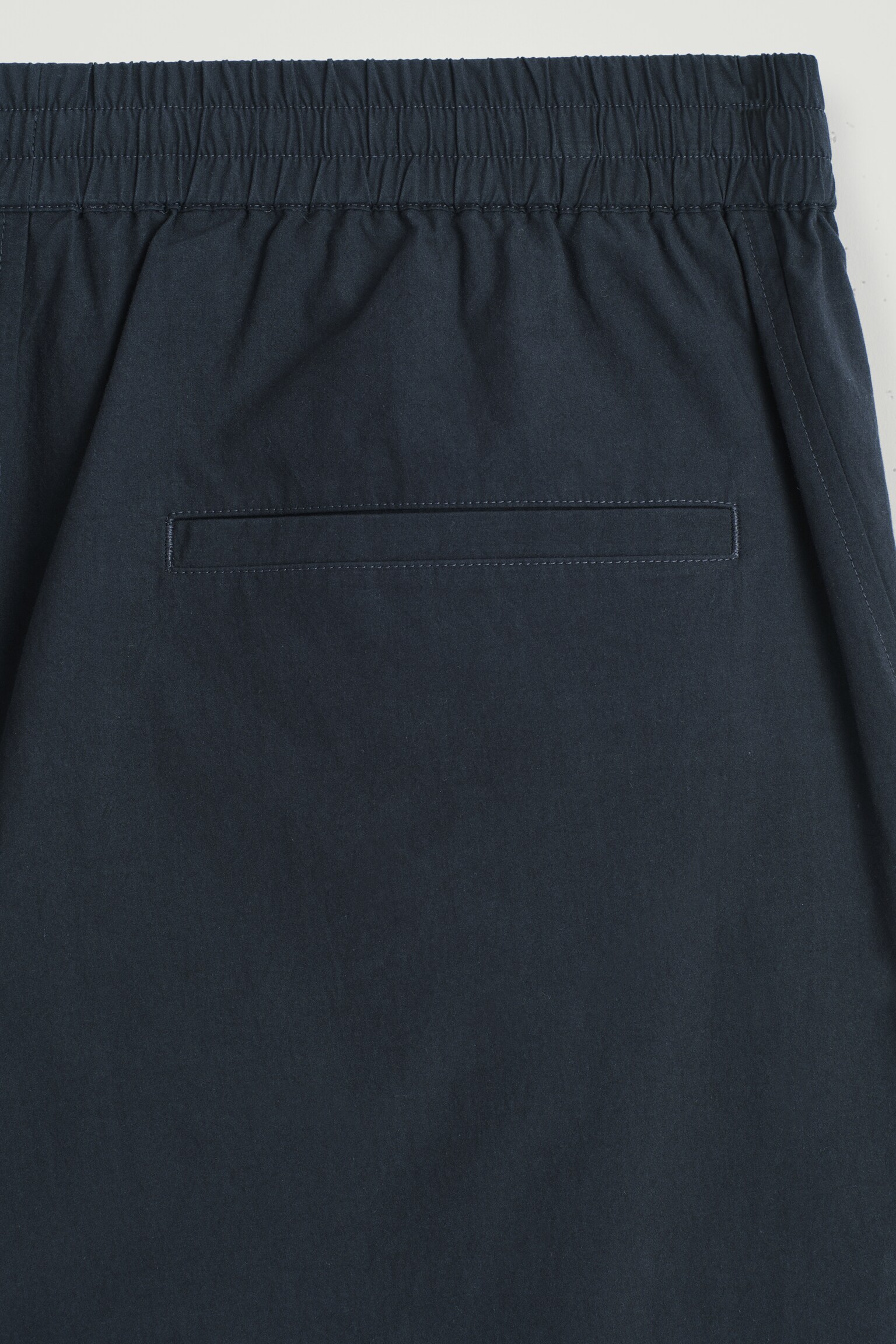 PANTALON TAILLE ÉLASTIQUÉ EN COTON - BLEU MARINE/BLEU/BEIGE - 5