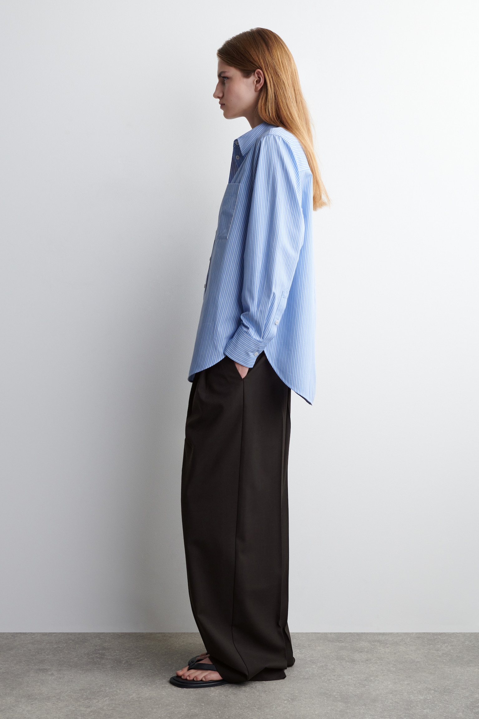 CAMICIA SARTORIALE IN COTONE PIMA - BLU / RIGHE/BIANCO/AVORIO / GESSATO/ROSA/LILLA - 7