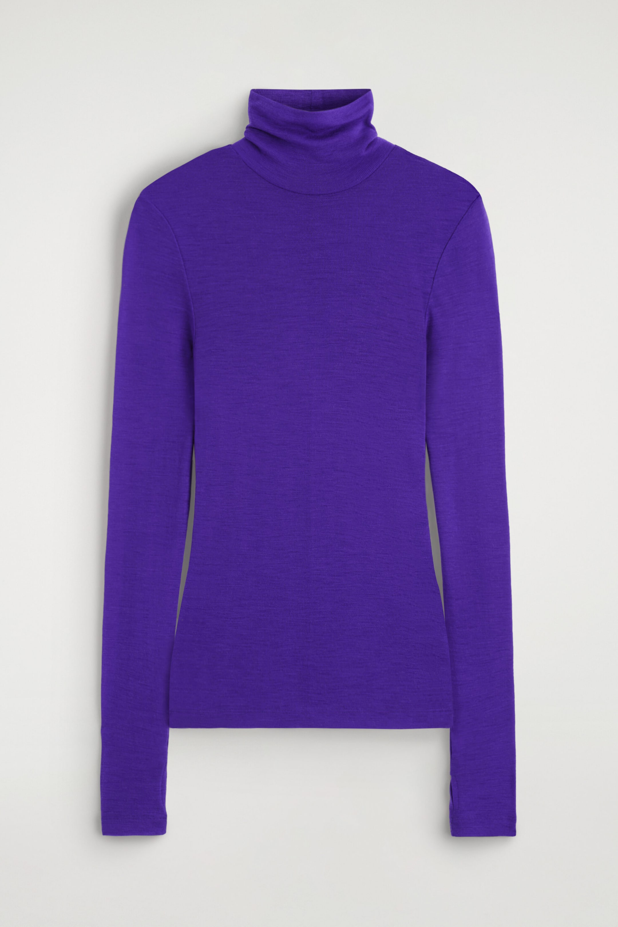 MERINO WOOL TURTLENECK TOP