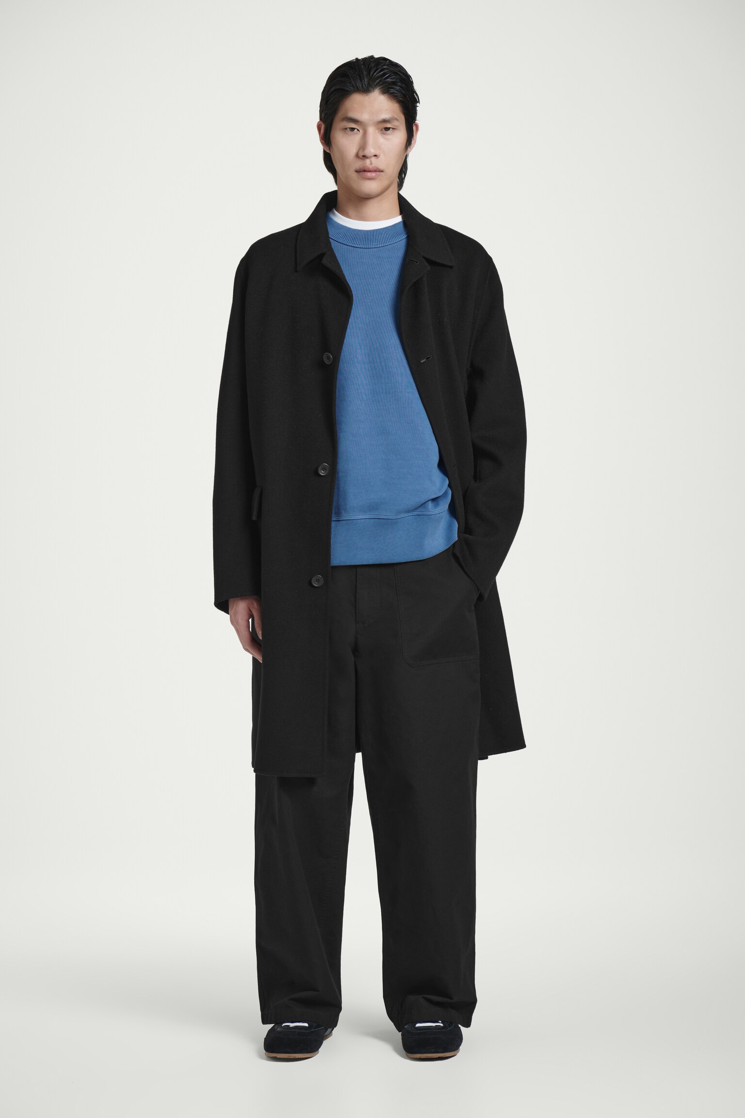 SUDADERA RELAXED FIT DE ALGODÓN LAVADO - AZUL/BURDEOS LAVADO/BURDEOS LAVADO/AZUL MARINO LAVADO/VERDE/NEGRO LAVADO/ROSA - 3