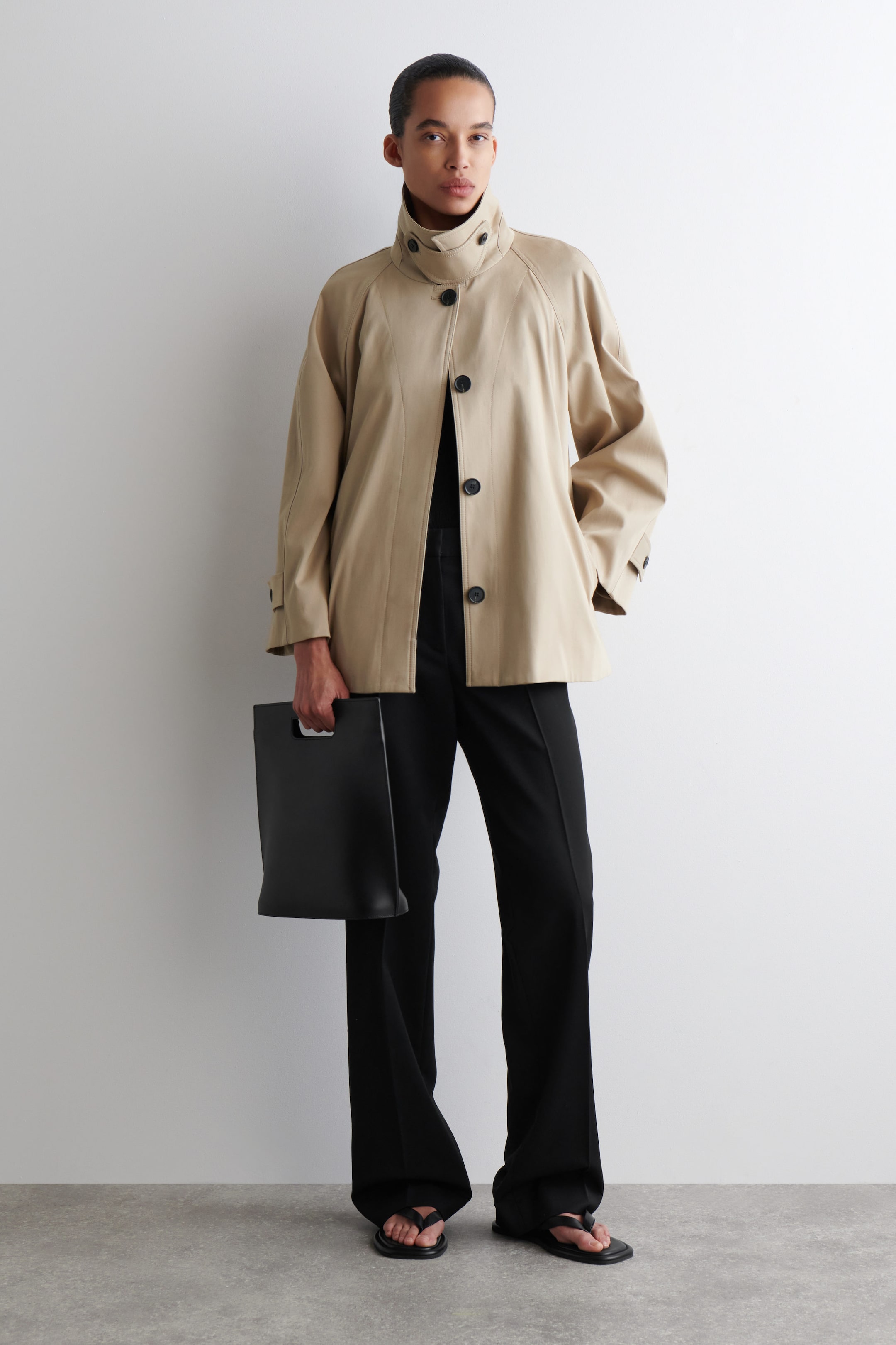 A-LINE TRENCH COAT