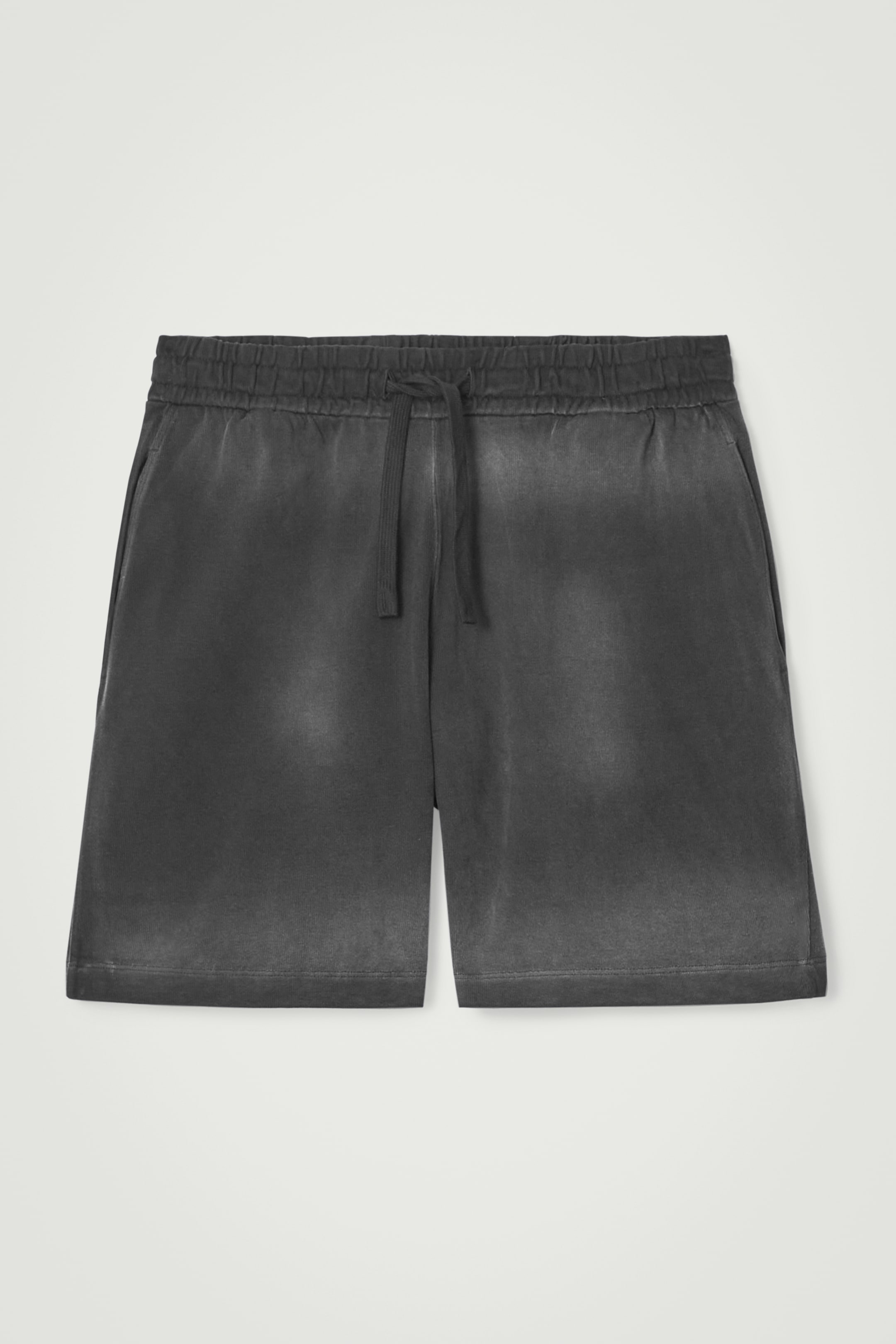 Agrandir l'image: SHORT À TAILLE AJUSTABLE EN JERSEY DÉLAVÉ - NOIR - HOMME | H&M CH 5