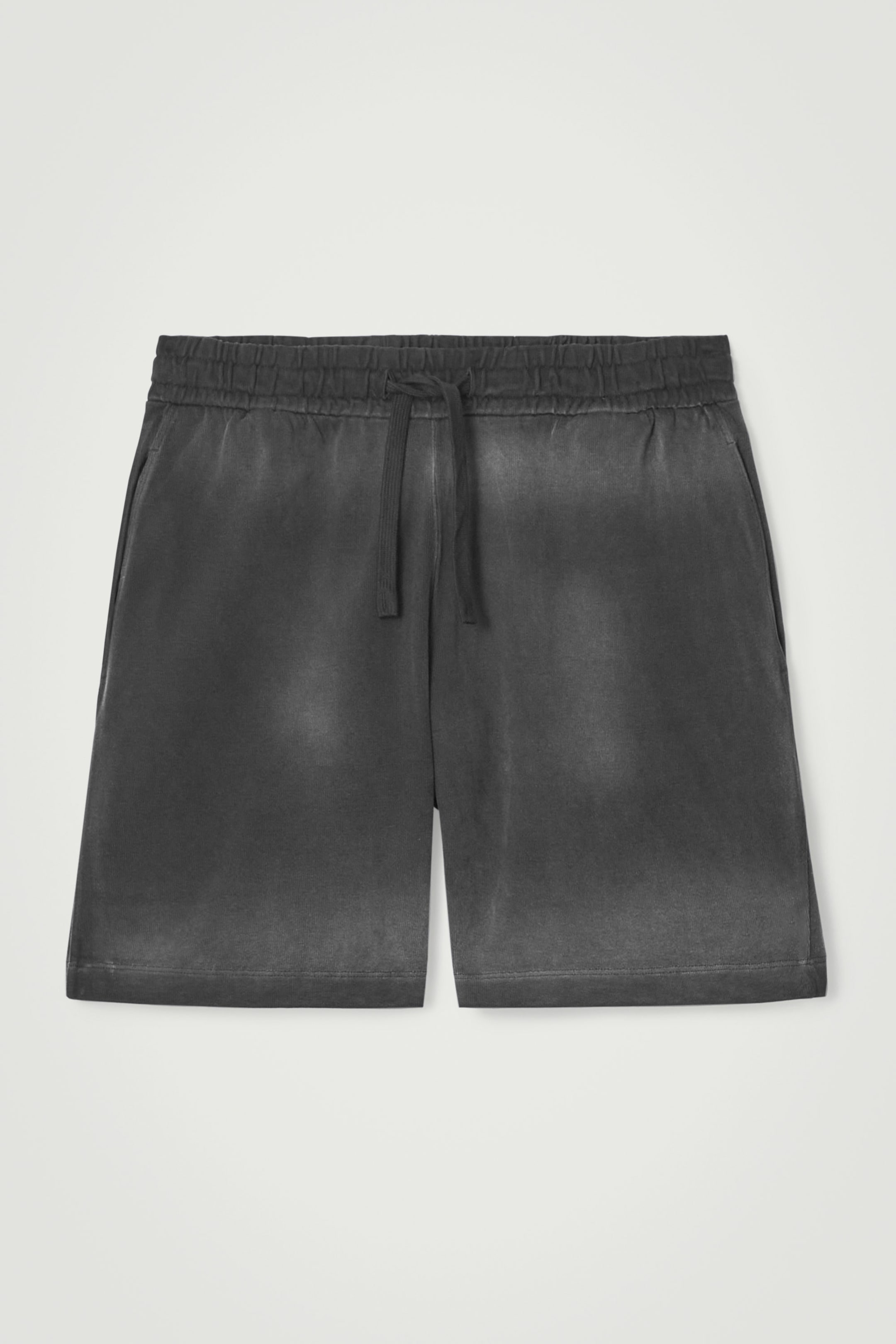 SHORT À TAILLE AJUSTABLE EN JERSEY DÉLAVÉ