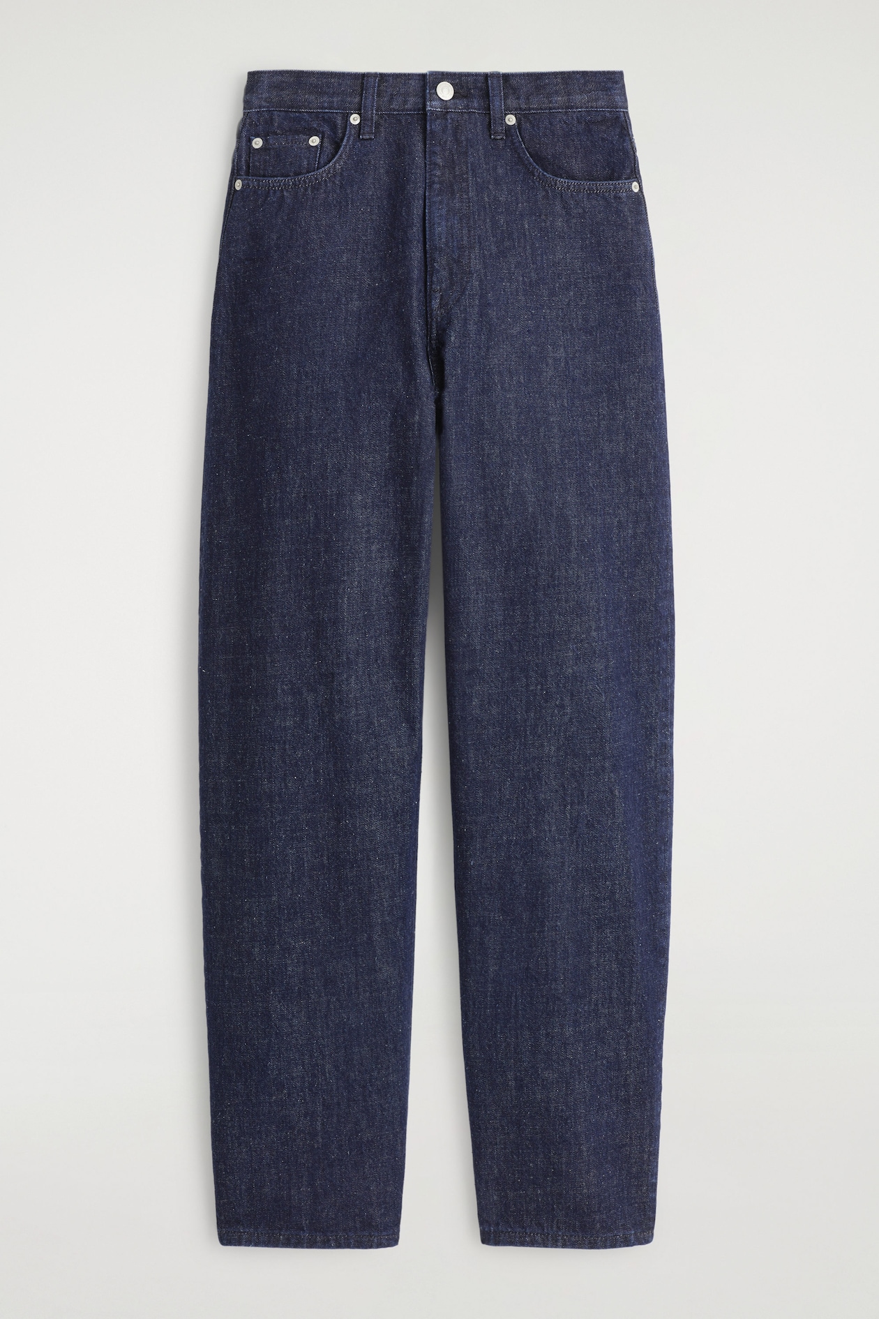 BAY BARREL-LEG JEANS — DARK BLUE